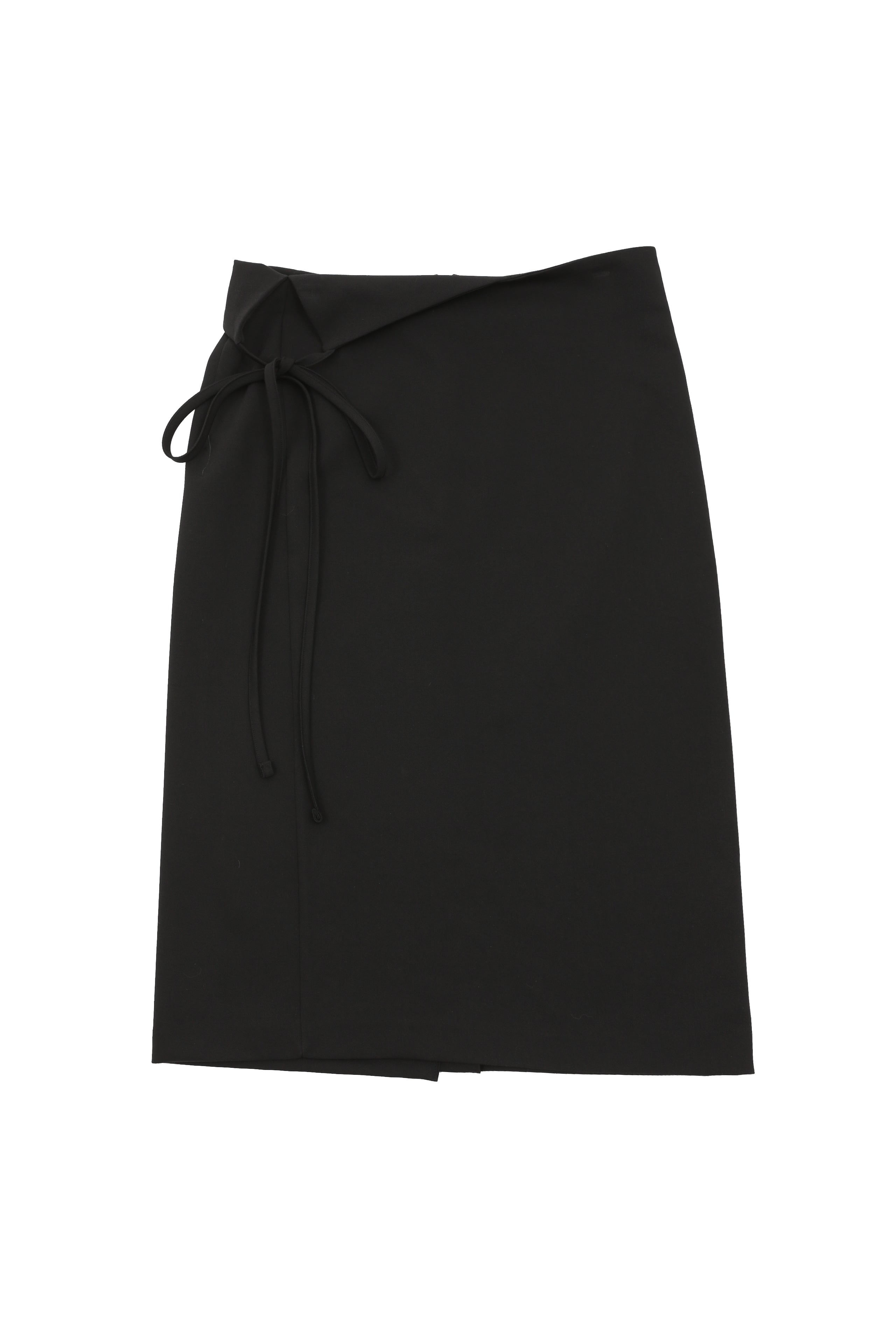 UNBALANCE FLIP SKIRT_BLACK