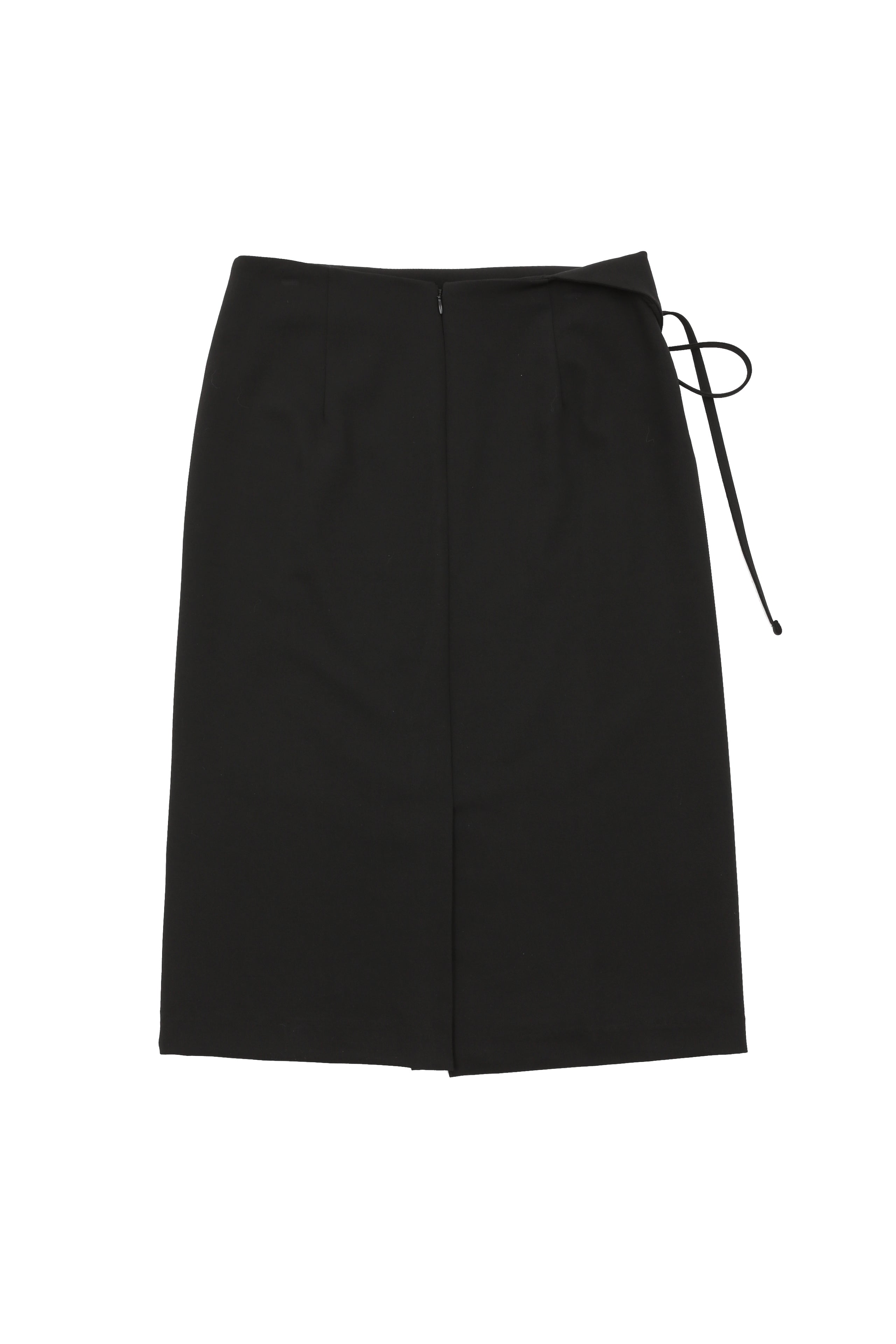 UNBALANCE FLIP SKIRT_BLACK