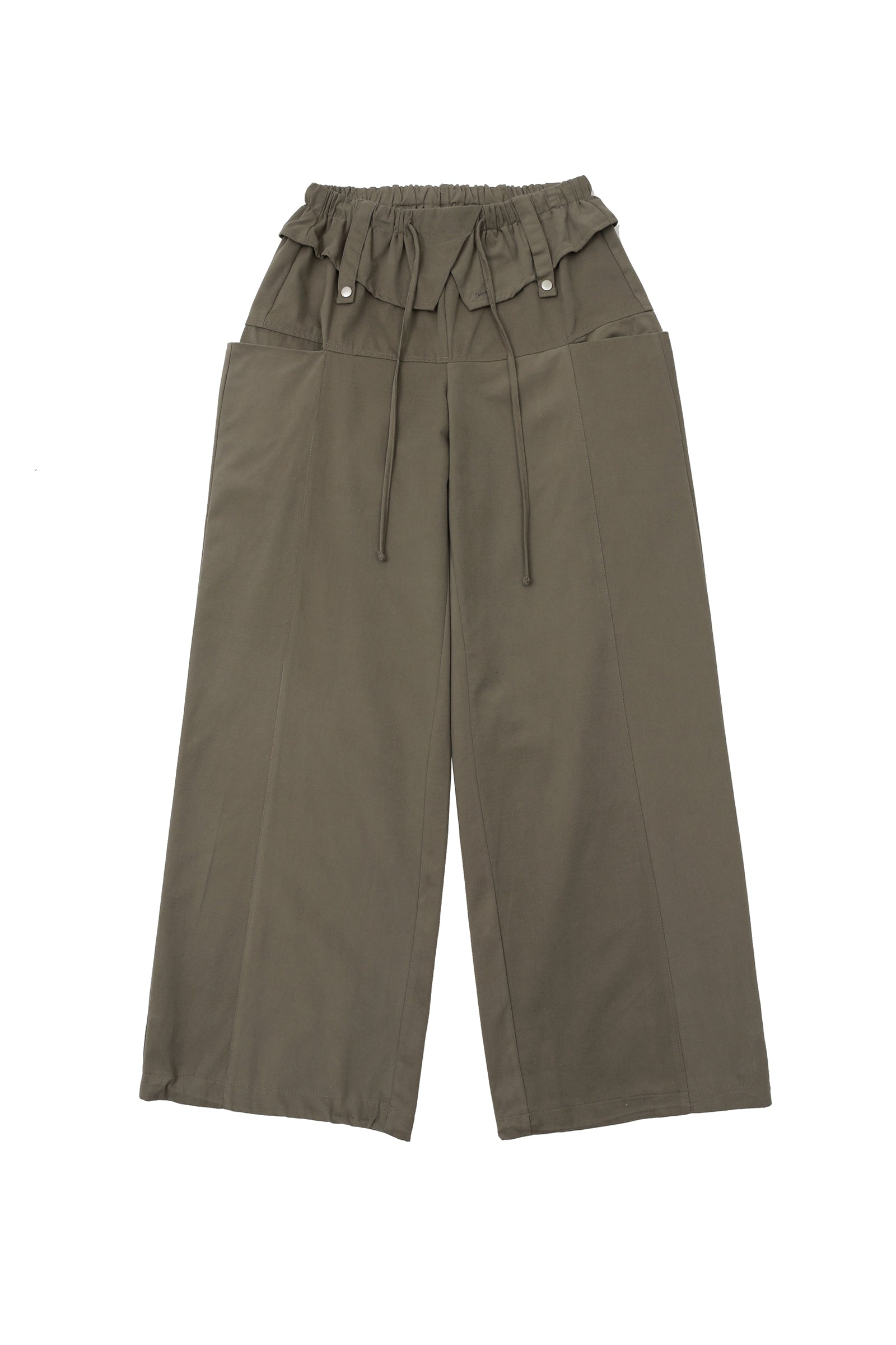 CASUAL UTILITY WIDE PANTS_KHAKI