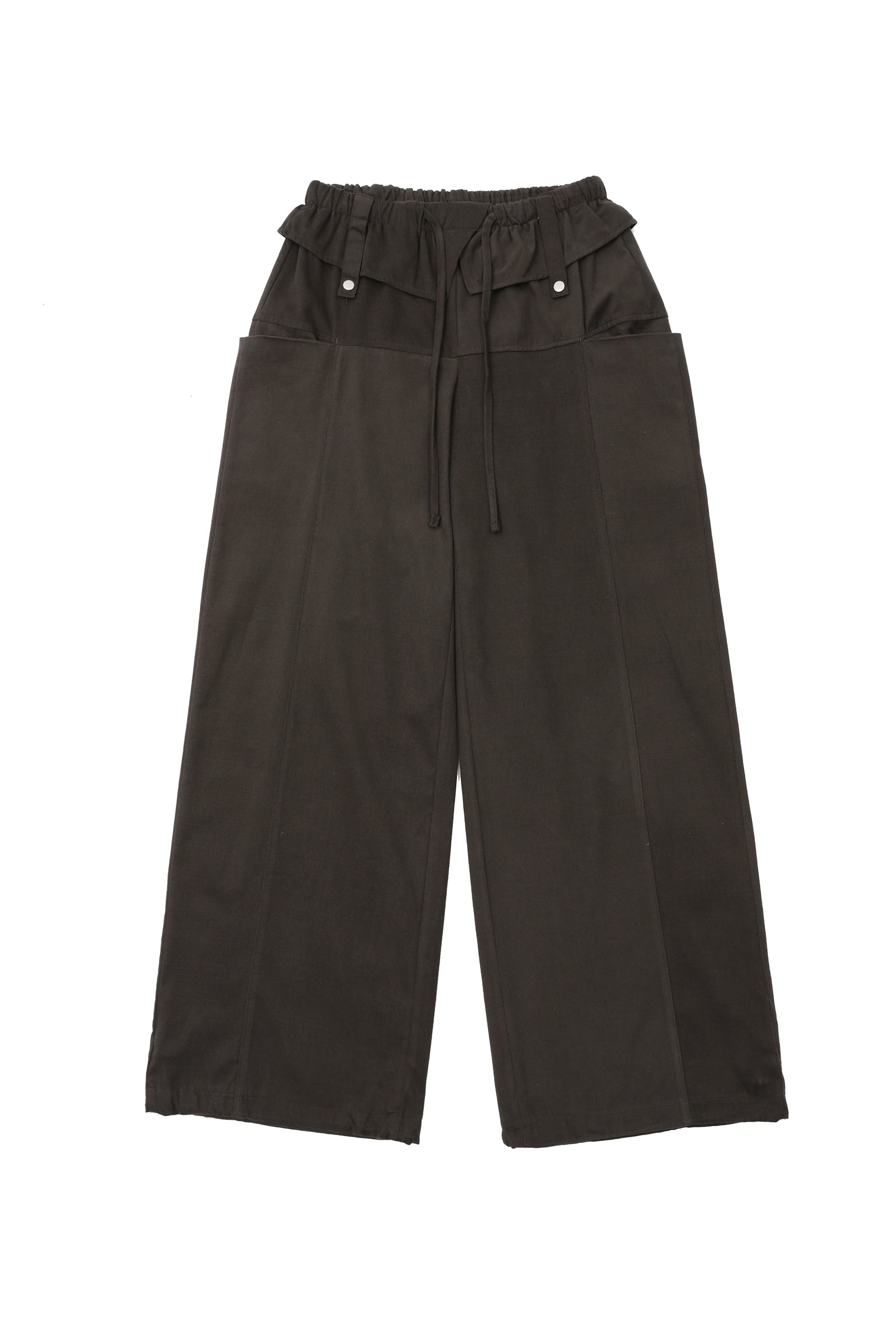 CASUAL UTILITY WIDE PANTS_CHARCOAL