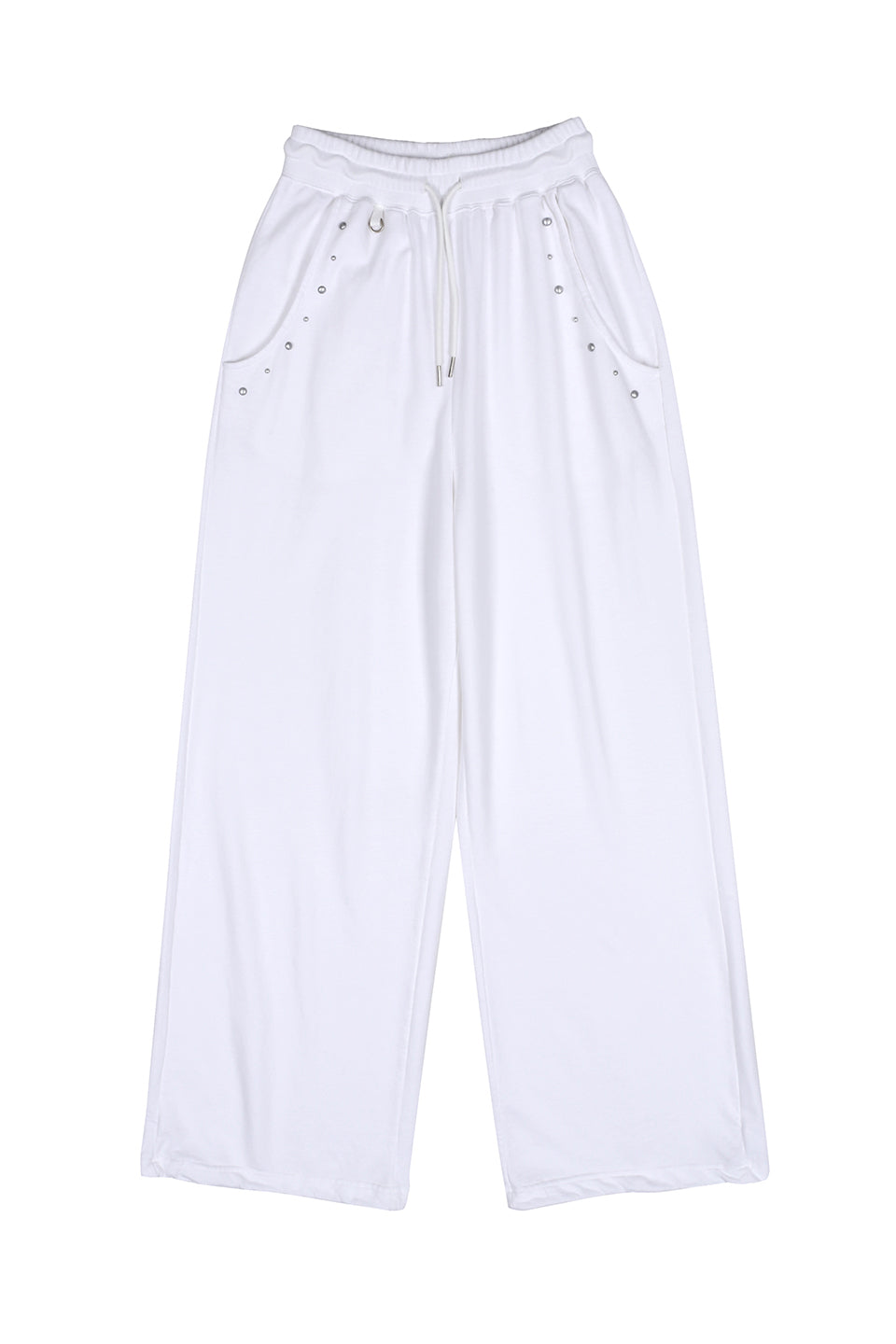 POCKET STUD SWEATPANTS_IVORY