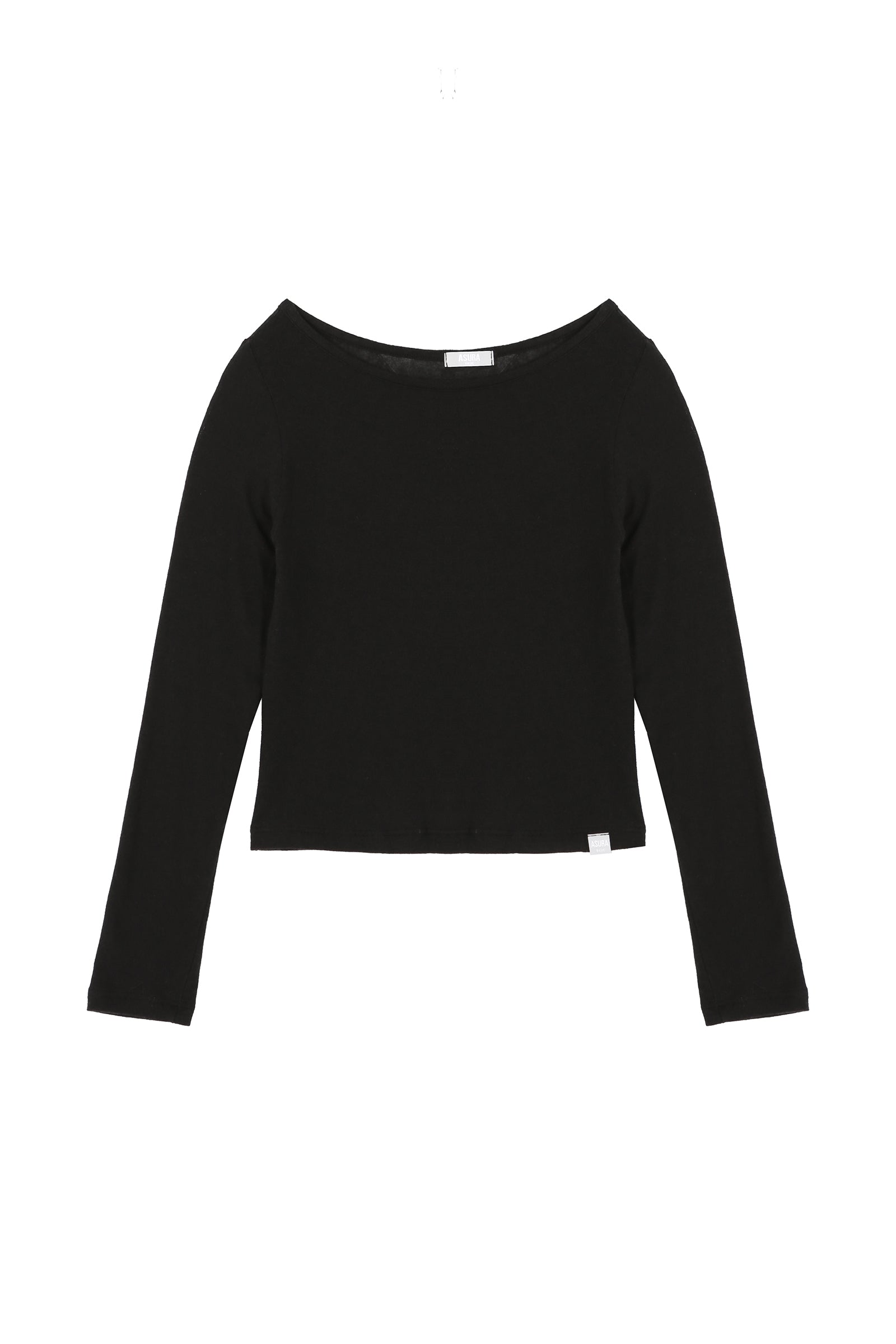 AS BASIC BOAT NECK T_BLACK