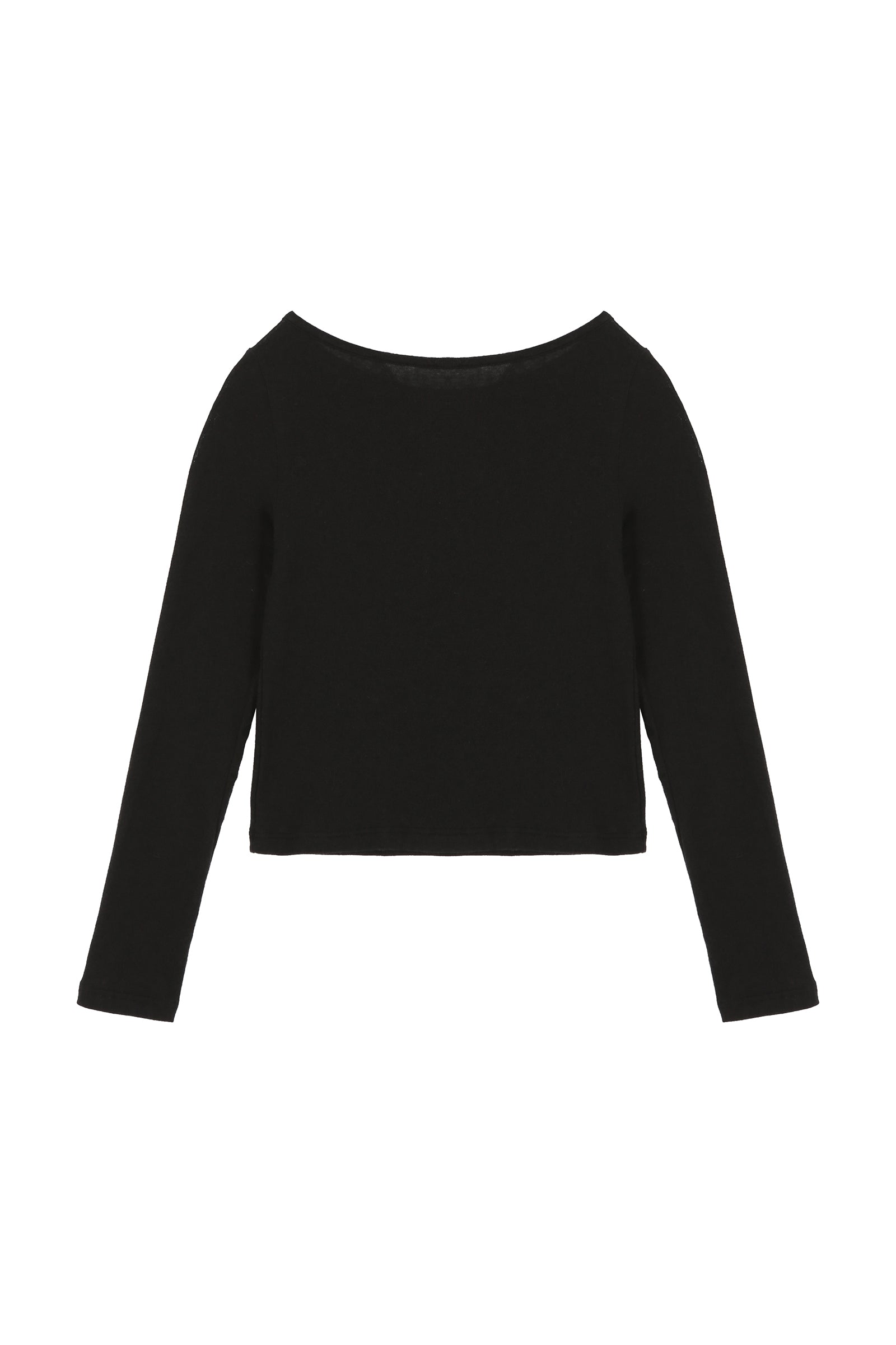 AS BASIC BOAT NECK T_BLACK