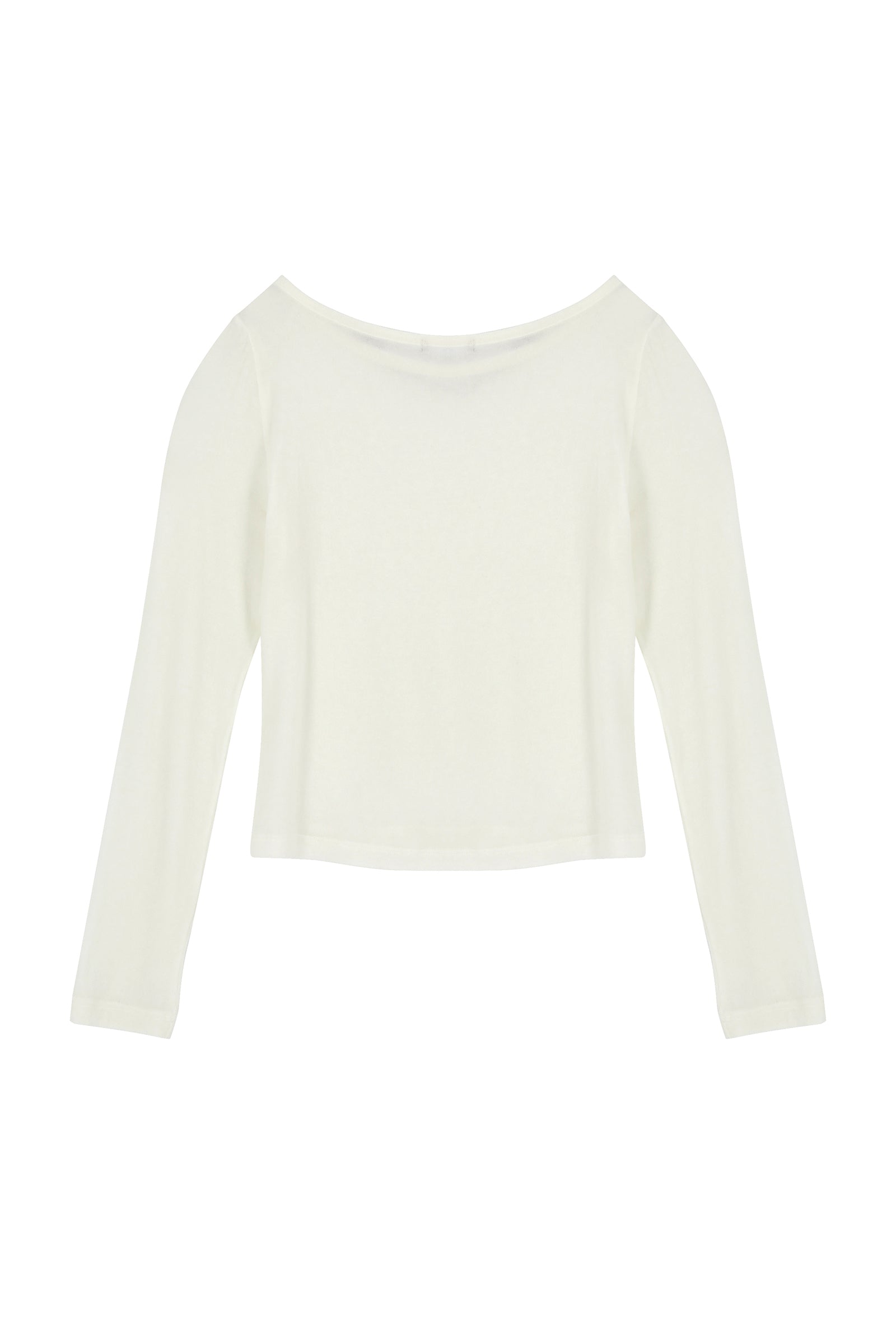 AS BASIC BOAT NECK T_IVORY