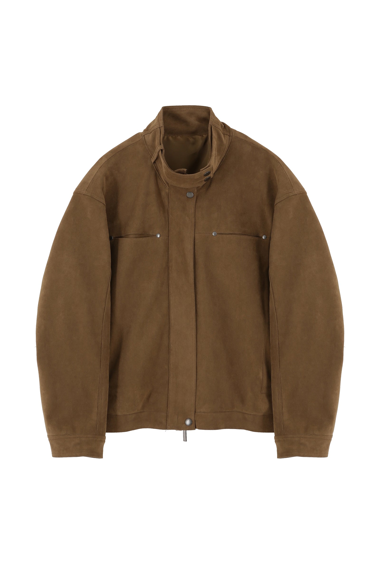 DUAL CONTRAST JACKET_BROWN