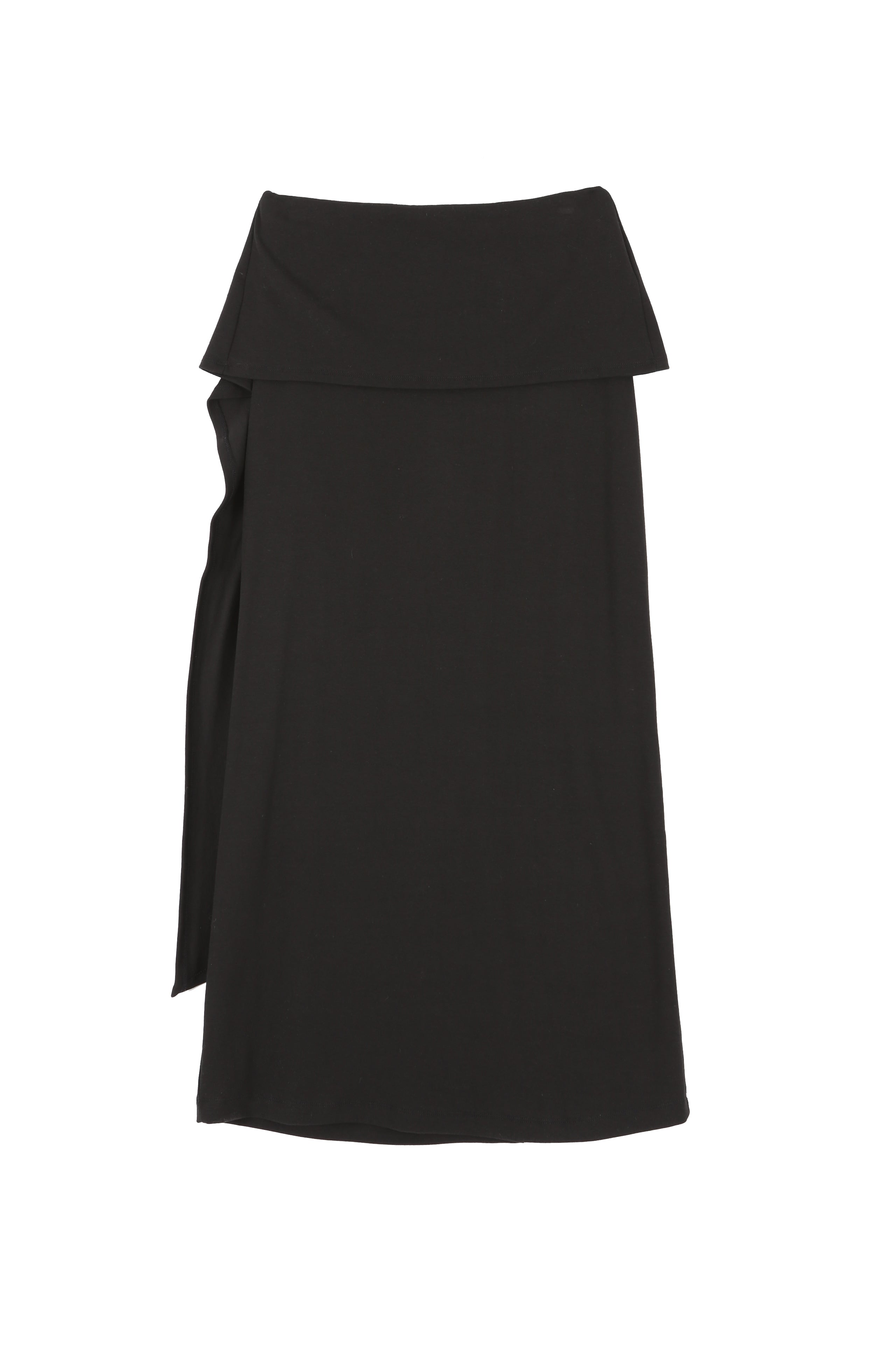 TUK WRAP SKIRT_BLACK