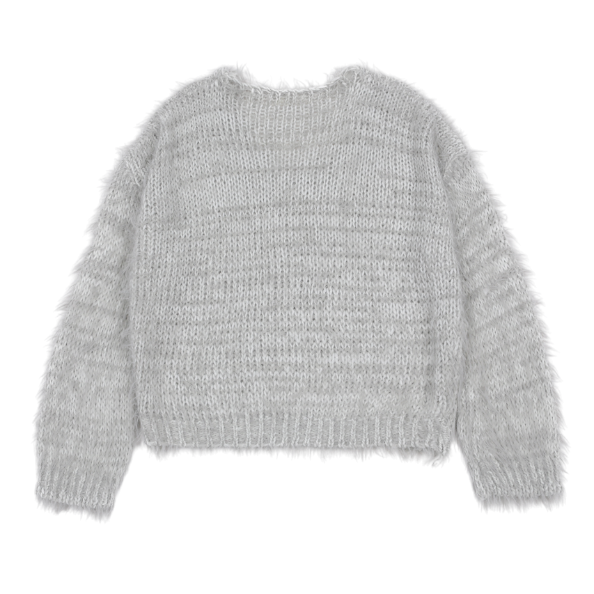 FUZZ V KNIT_GRIS CHINÉ