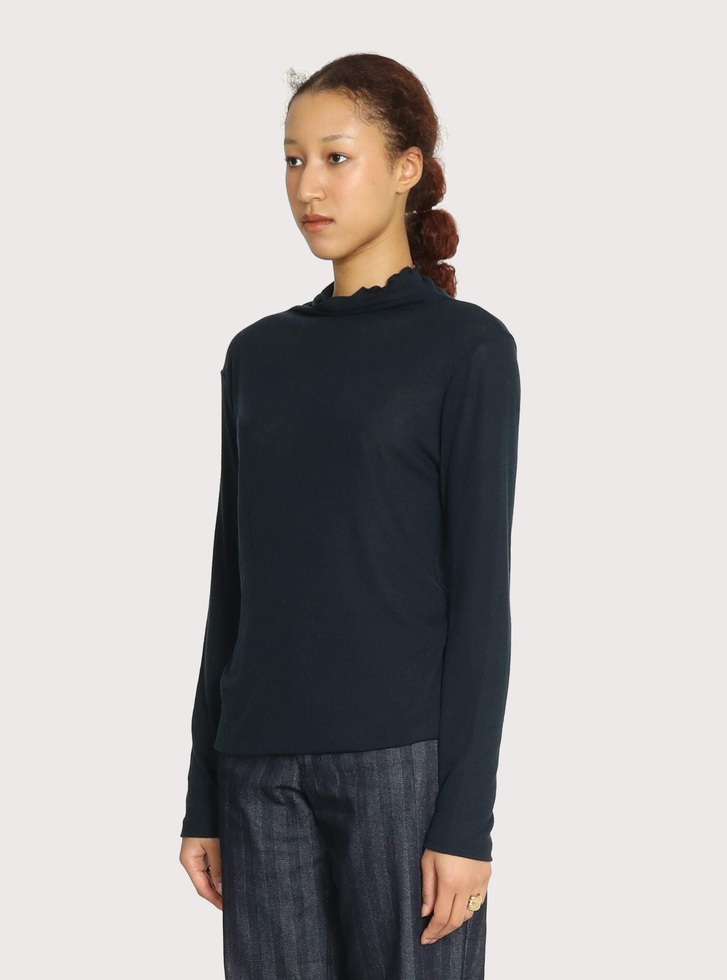 MERINO LAYERING TOP_NAVY