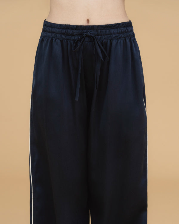 NAUTICAL DREAM SILK PAJAMAS_NAVY