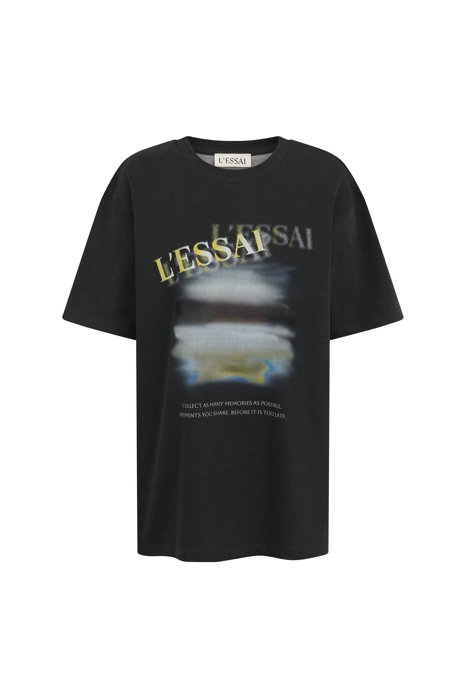 T-SHIRT GRAPHIQUE PIGMENTÉ_ANTHRACITE