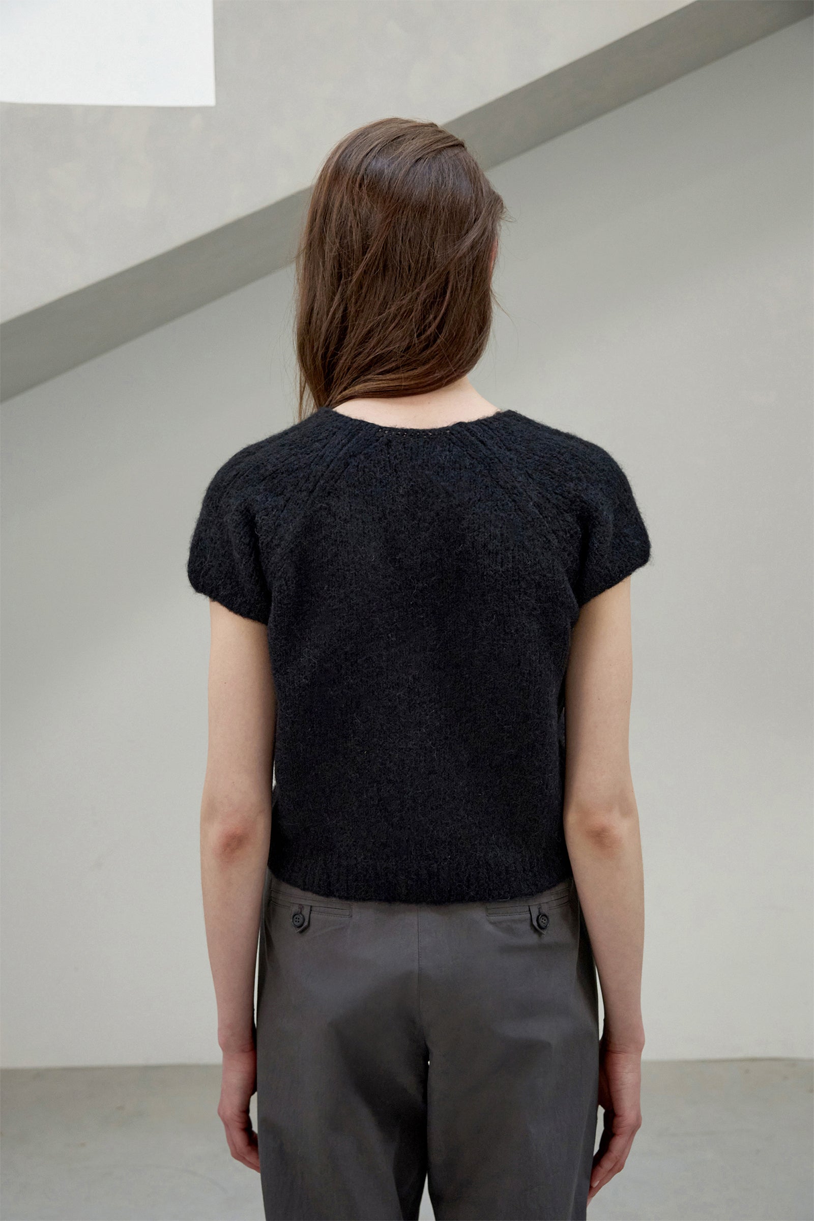 MONT SHORT SLEEVE KNIT_BLACK