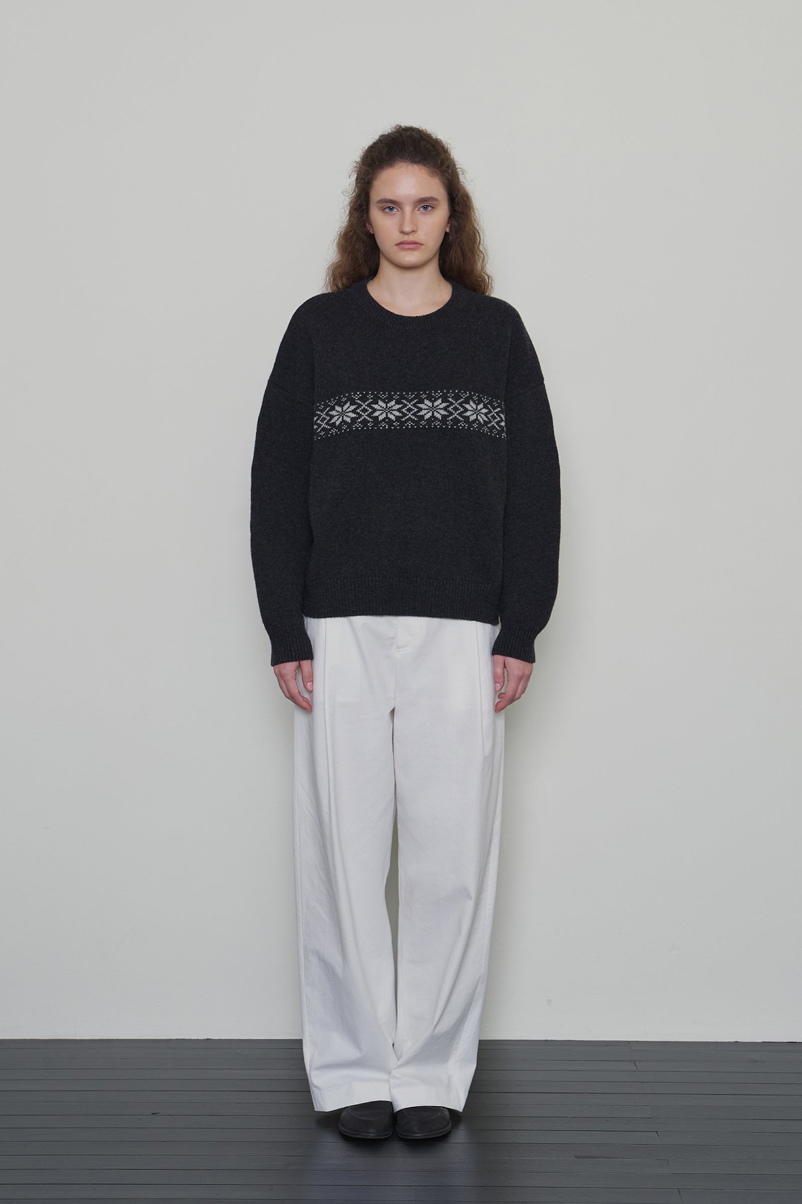 NORDIC WOOL KNIT_CHARCOAL