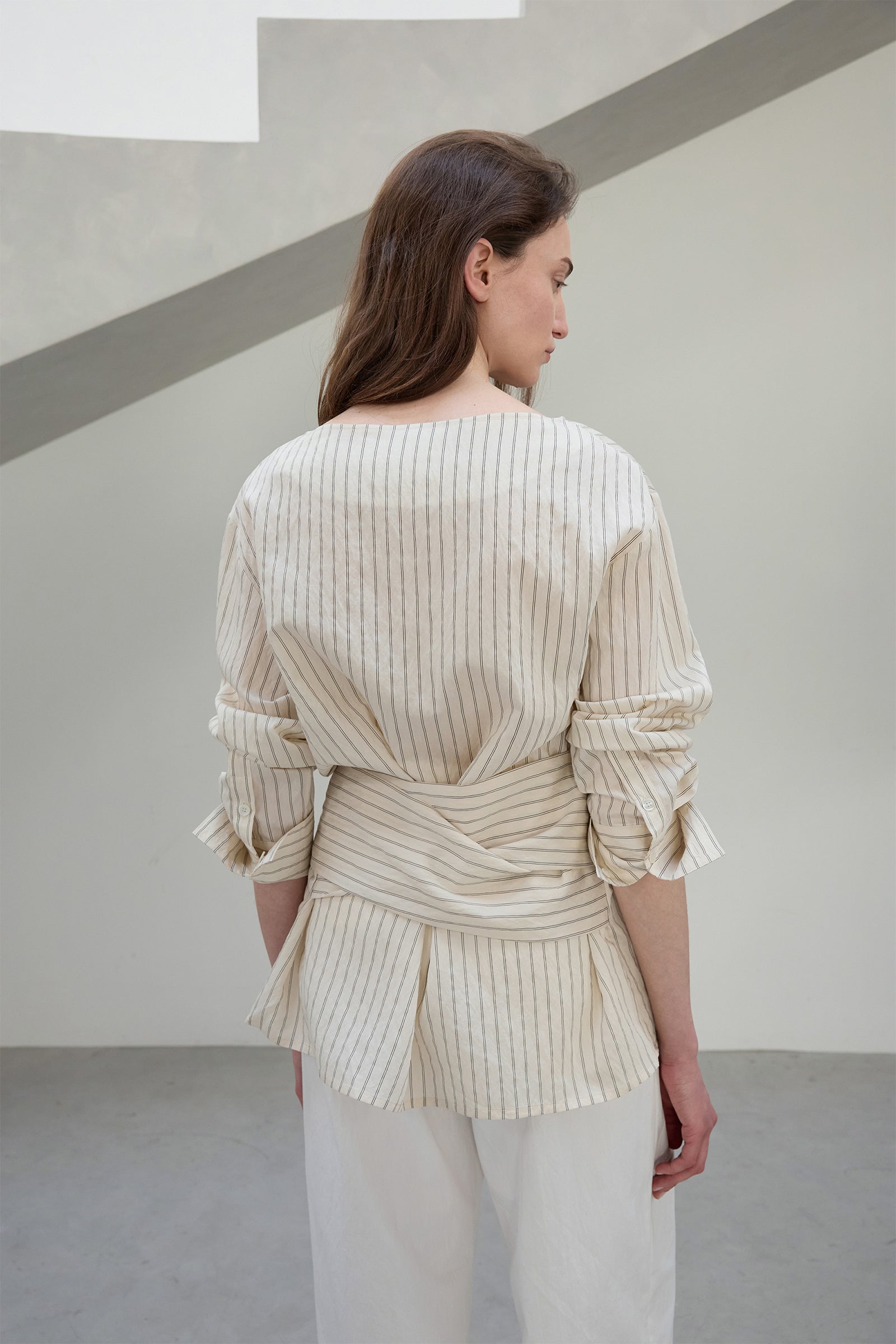 STRIPE STRAP BLOUSE_CREAM