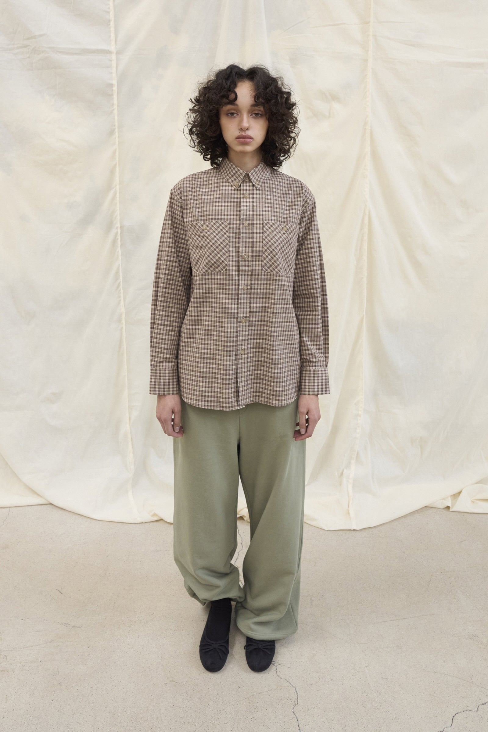 RUSTIC CHECK SHIRT_BROWN