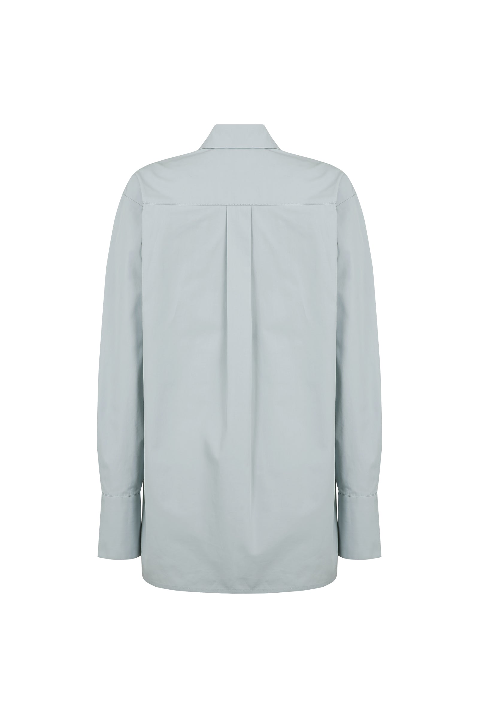 CHEMISE OVERSIZE CLASSIQUE AVEC DÉTAILS LATÉRAUX_BLEU CLAIR
