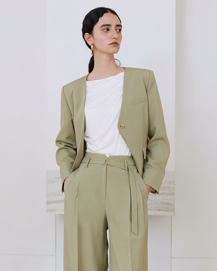 VESTE SANS COL SIERRA_KAKI