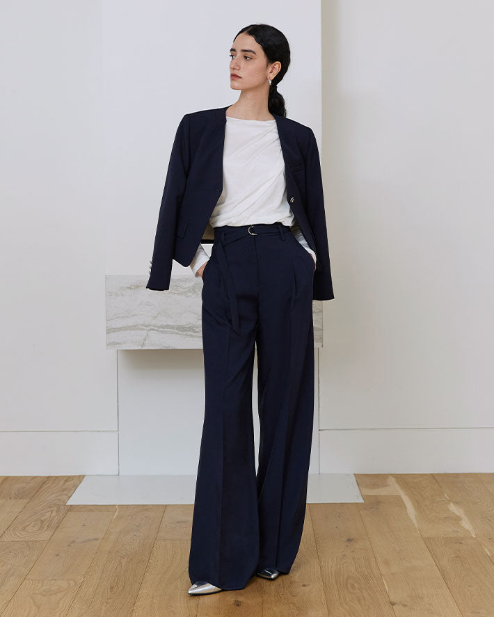 VESTE SANS COL SIERRA_BLEU MARINE