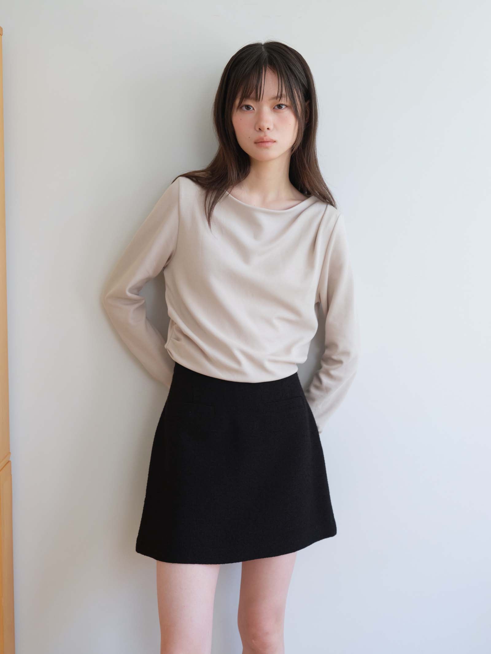 SLIM BOAT T-SHIRT_BEIGE