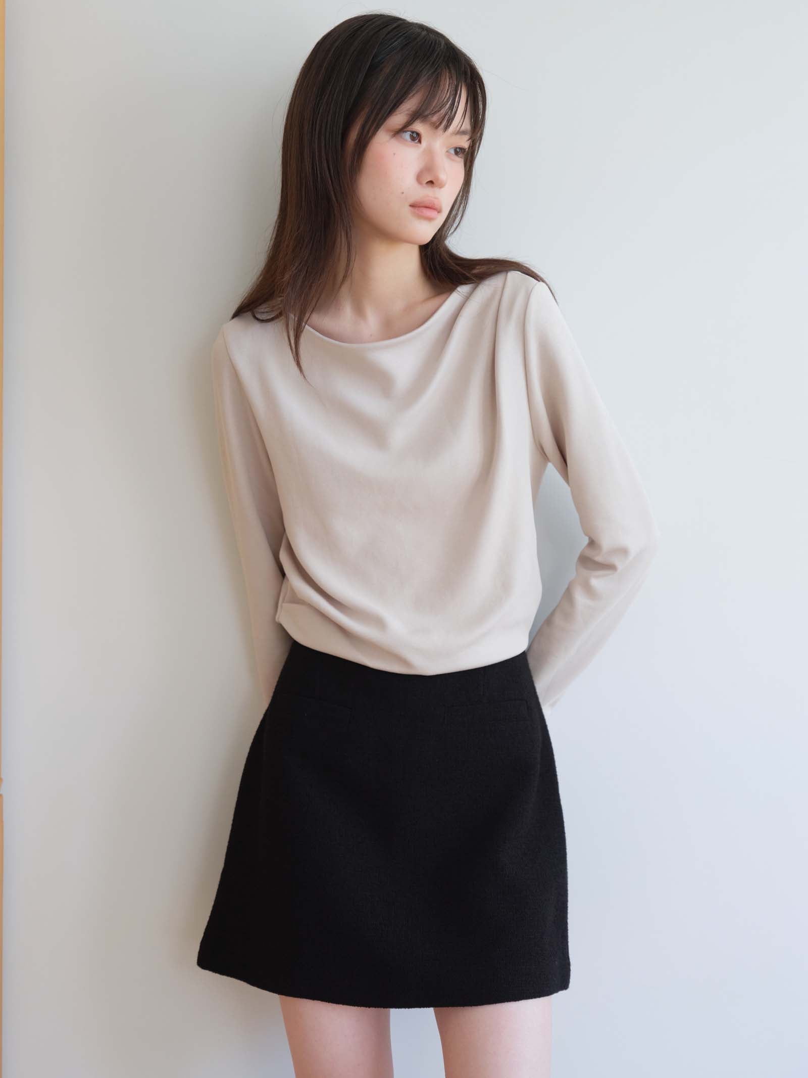 SLIM BOAT T-SHIRT_BEIGE