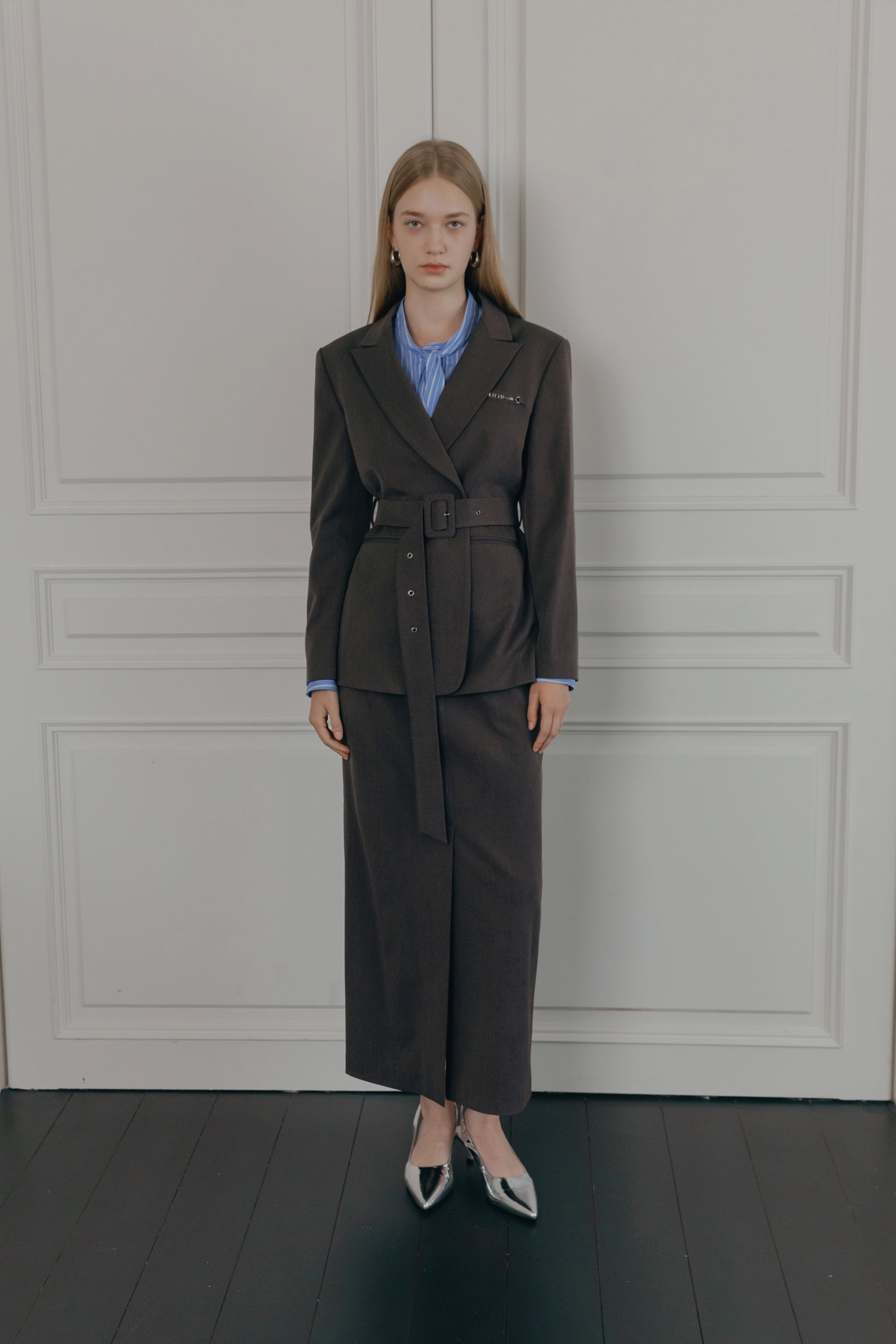 JUPE LONGUE LUXE_GRIS