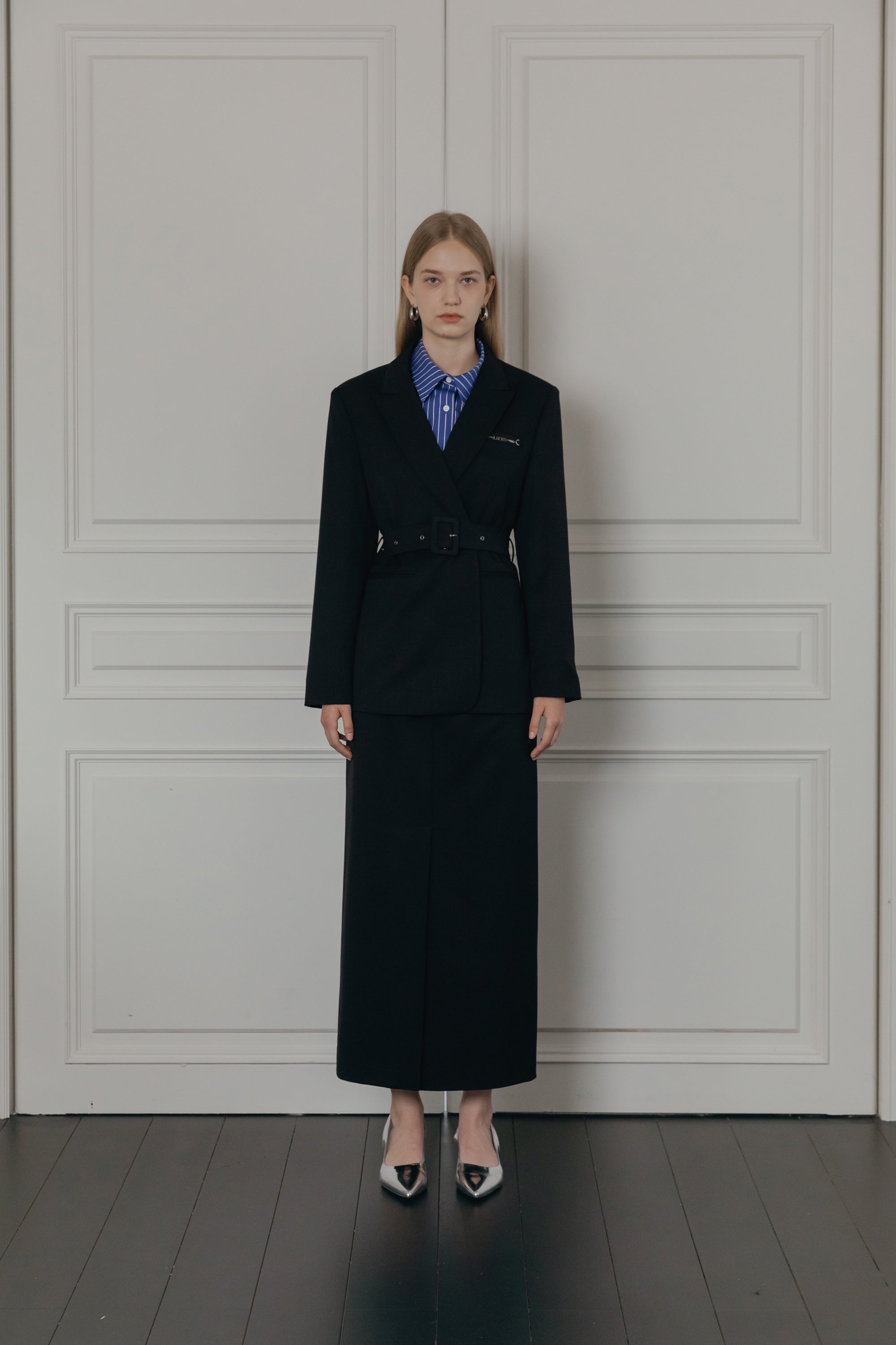 BLAZER LUXE AVEC CEINTURE_NOIR