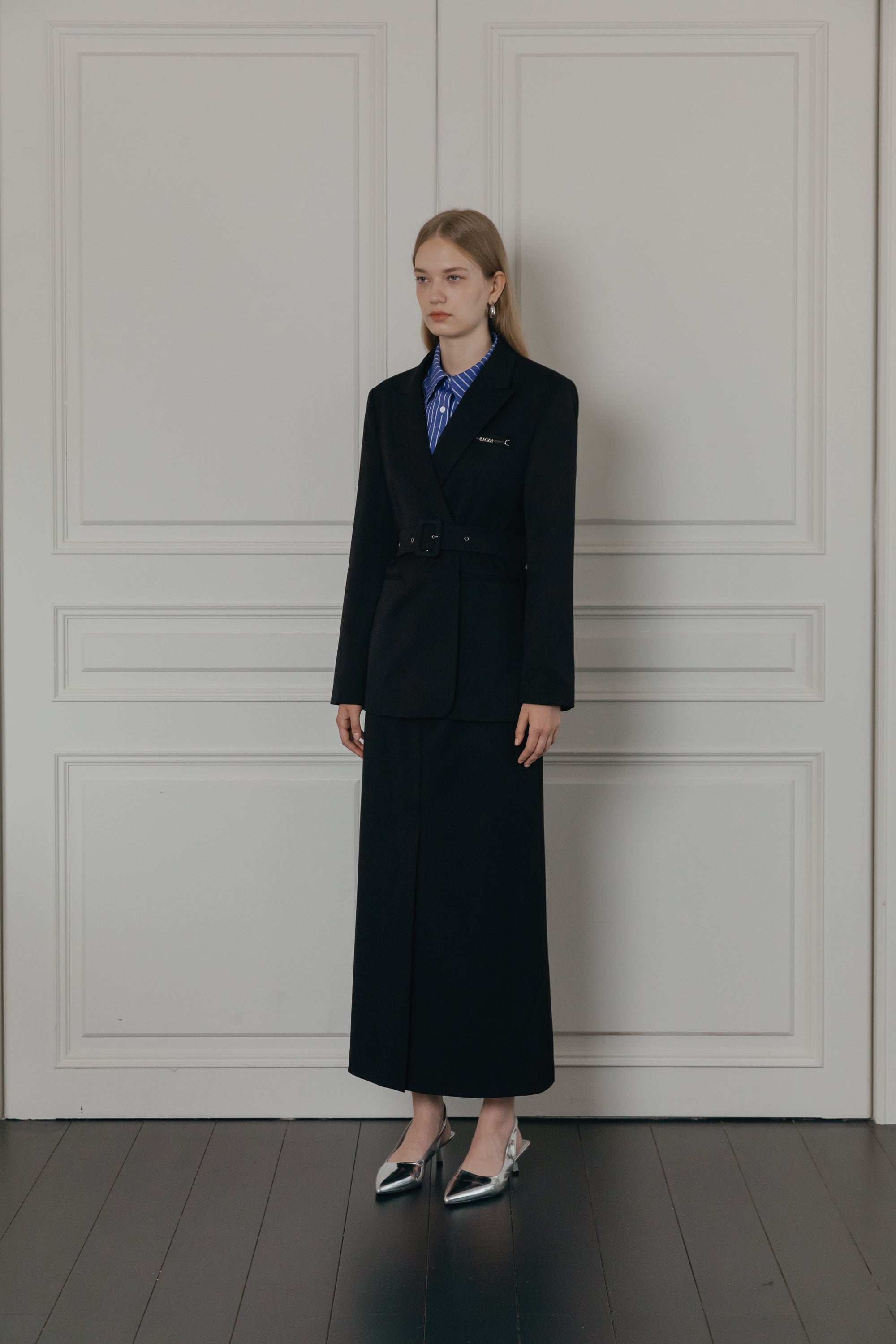 BLAZER LUXE AVEC CEINTURE_NOIR