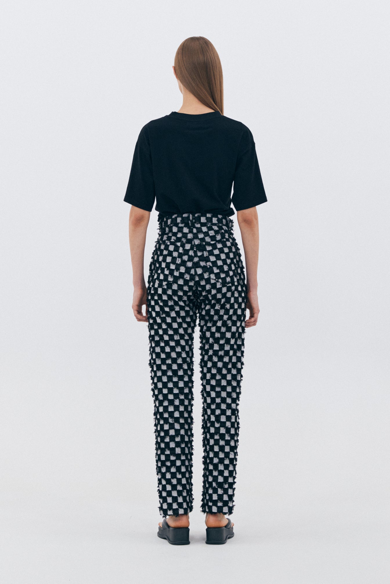 BLOCK DENIM PANTS_BLACK