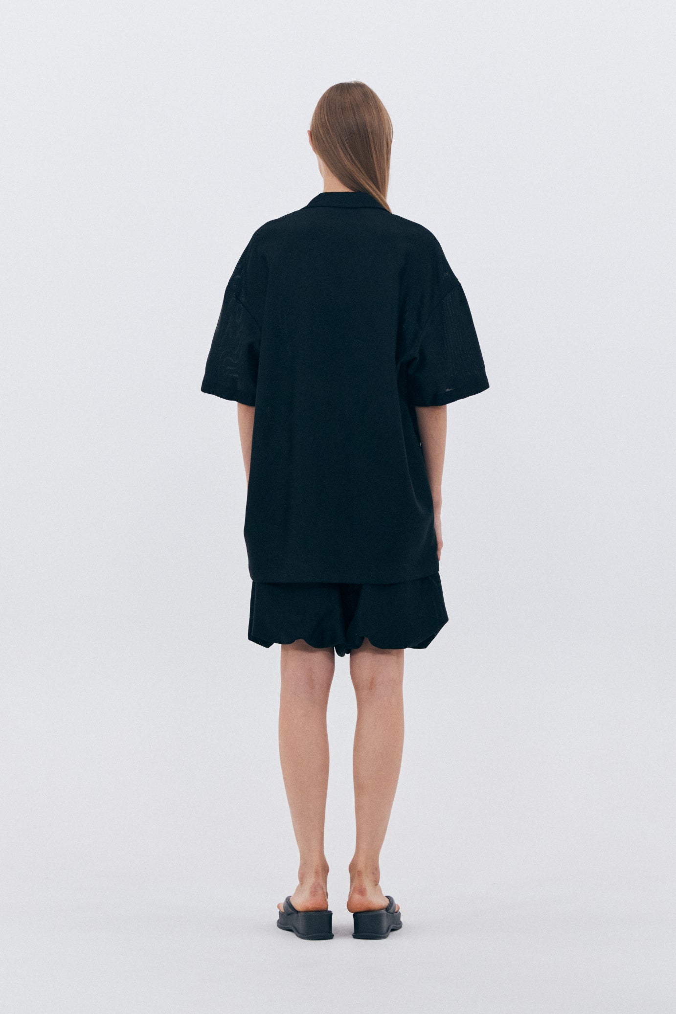 SUMMER COTTON SHIRT JACKET_BLACK