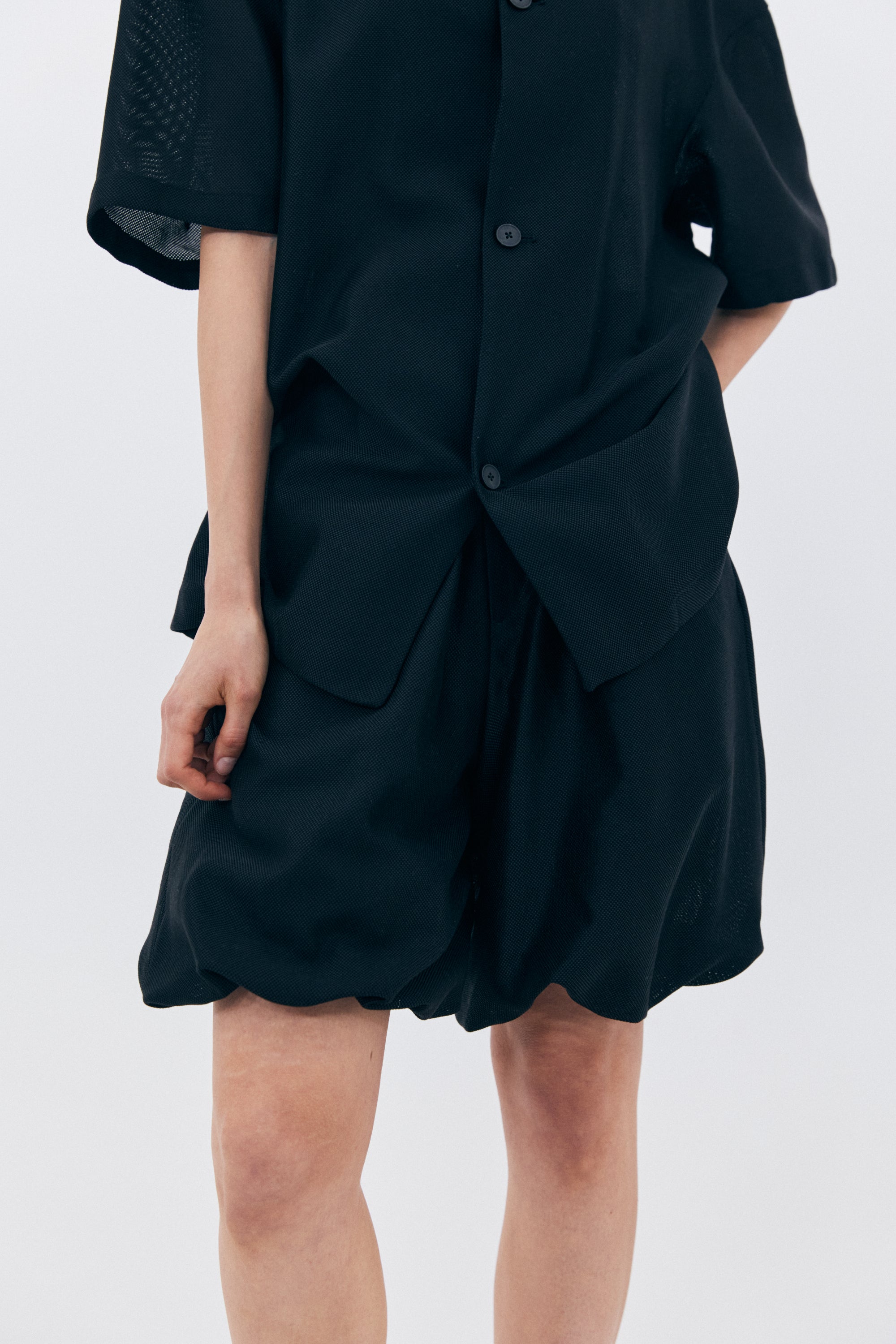 SUMMER COTTON BALLOON PANTS_BLACK