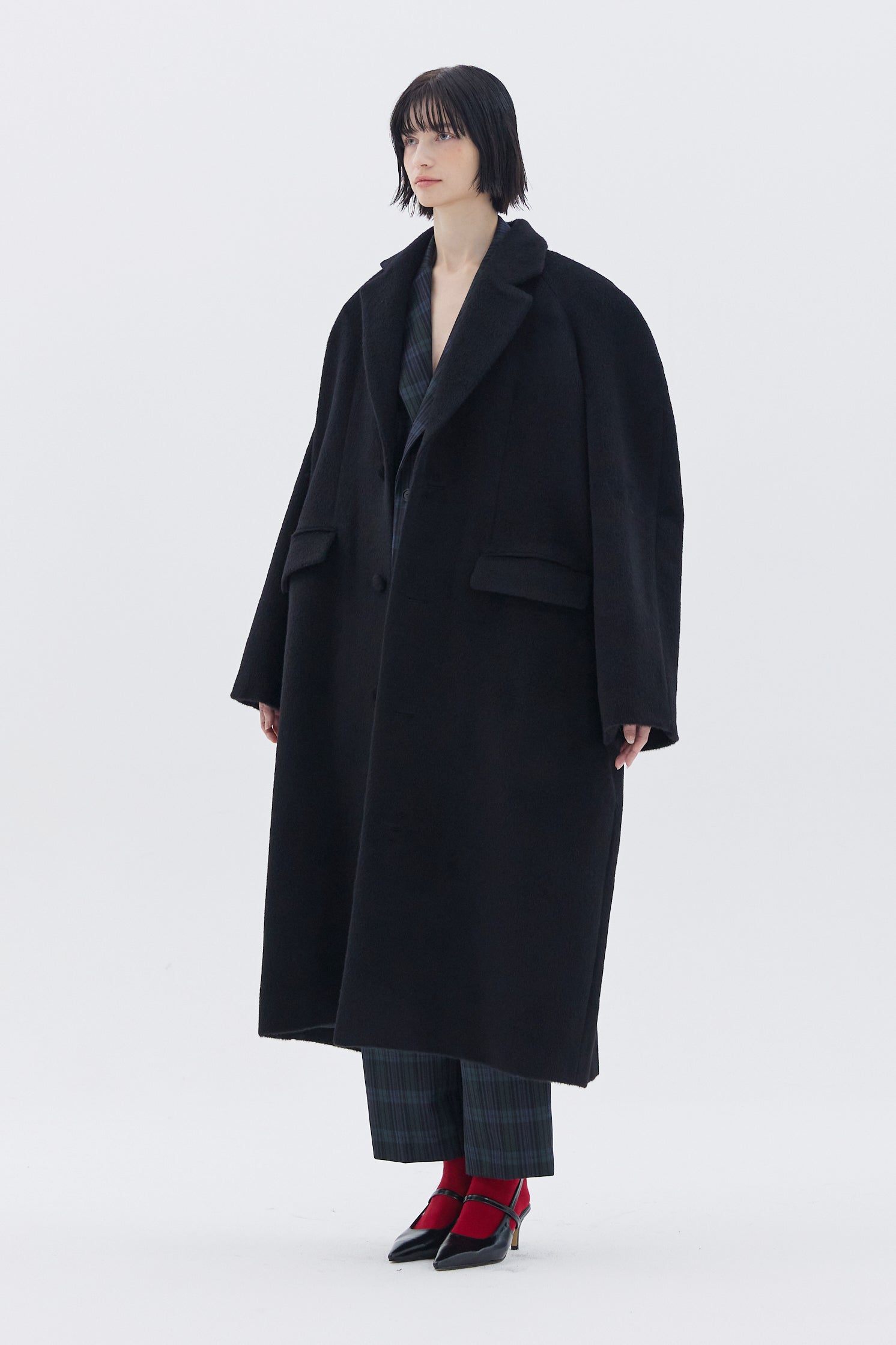 MANTEAU EN ALPAGA MÉLANGÉ_NOIR