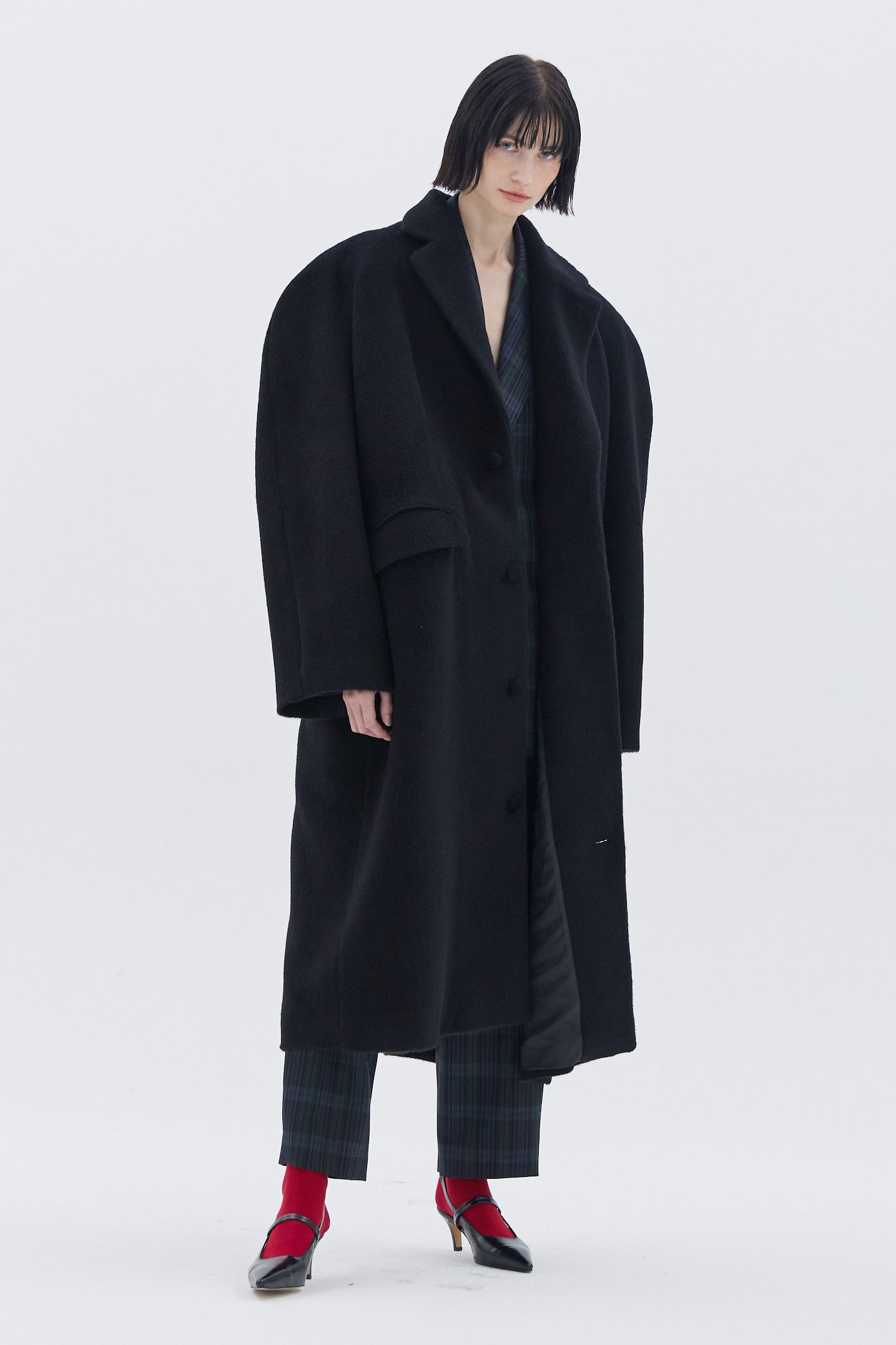 MANTEAU EN ALPAGA MÉLANGÉ_NOIR