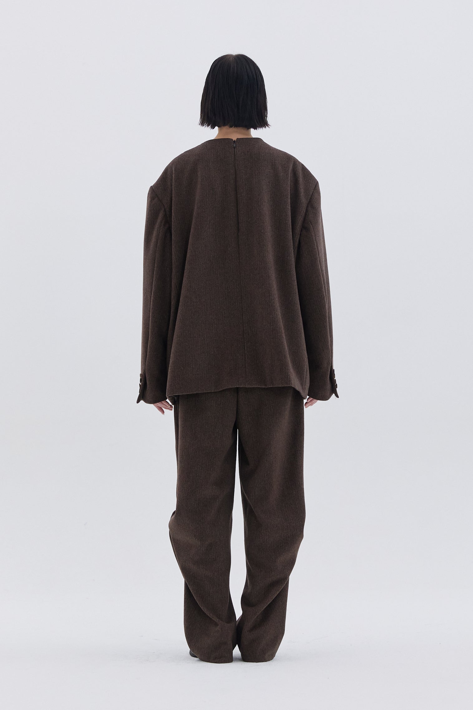 REVERSE DESIGN BLAZER_BROWN