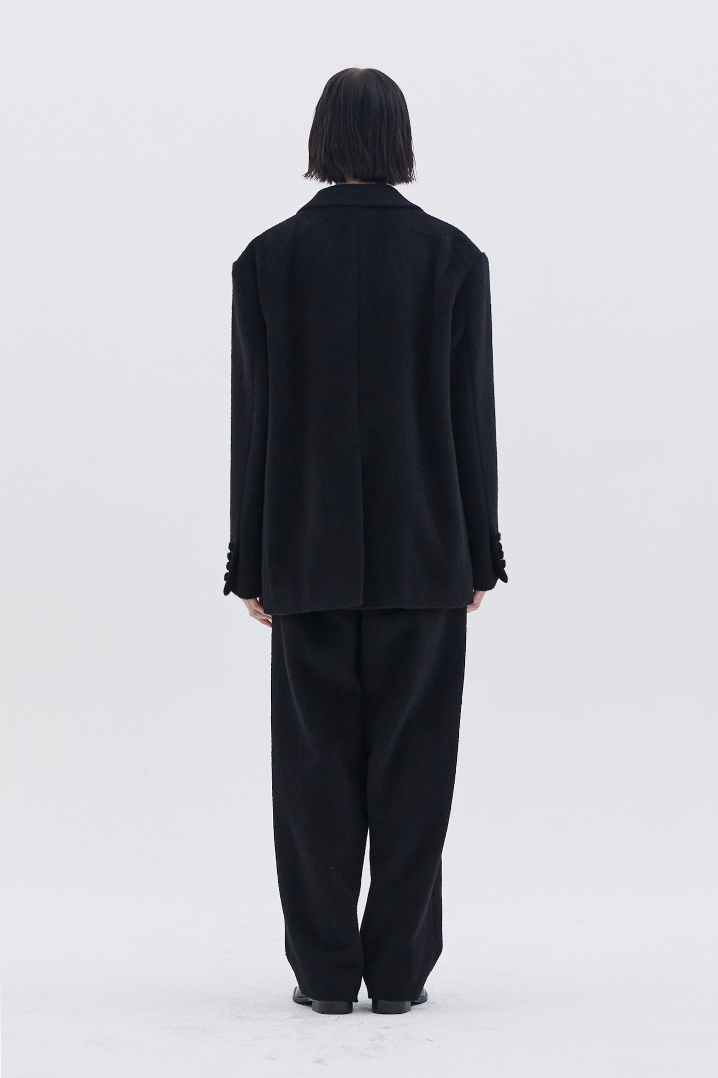 ALPACA BLENDED TROUSERS_BLACK
