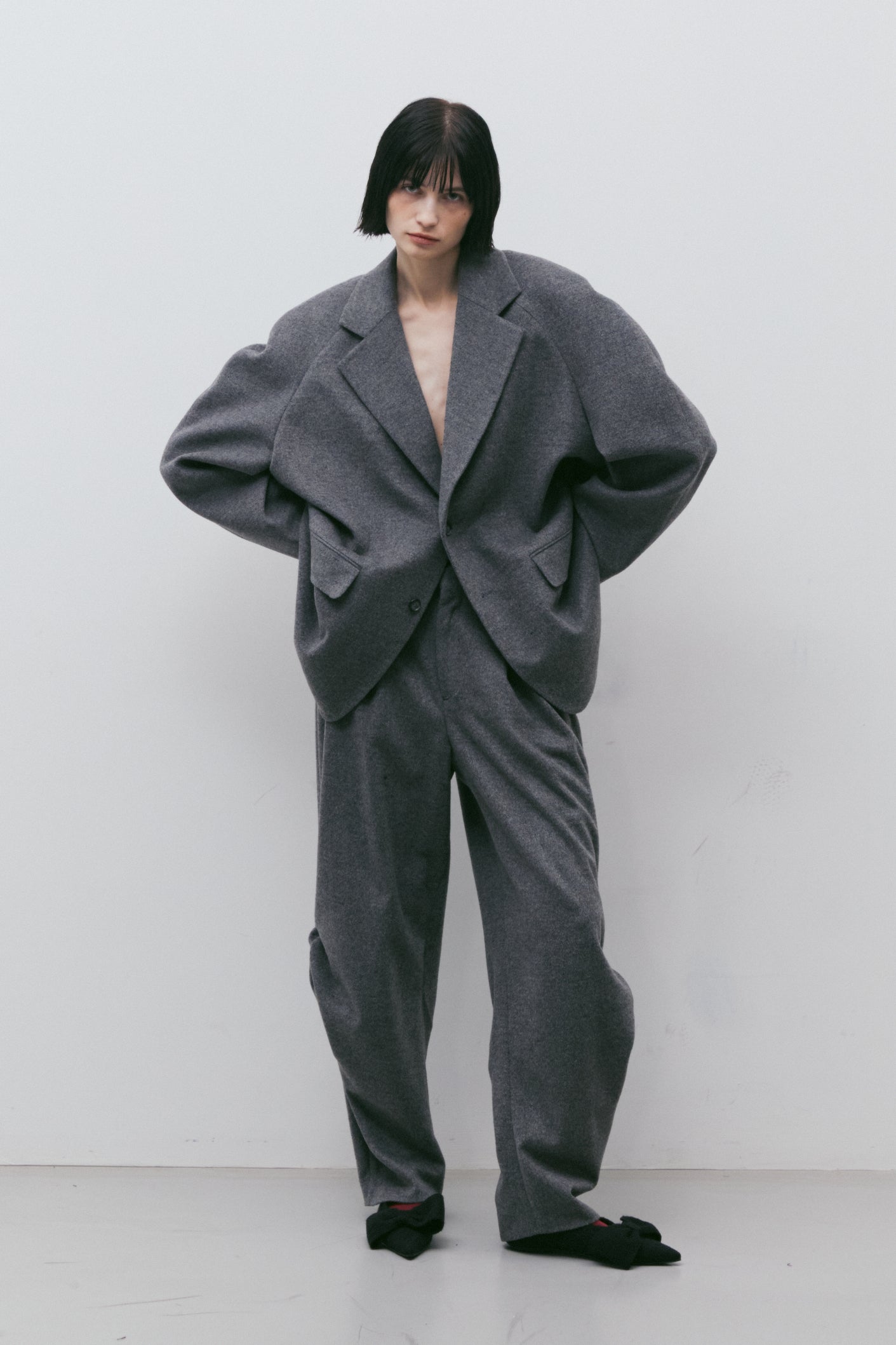 BLAZER RAGLAN OVERSIZE EN LAINE_GRIS
