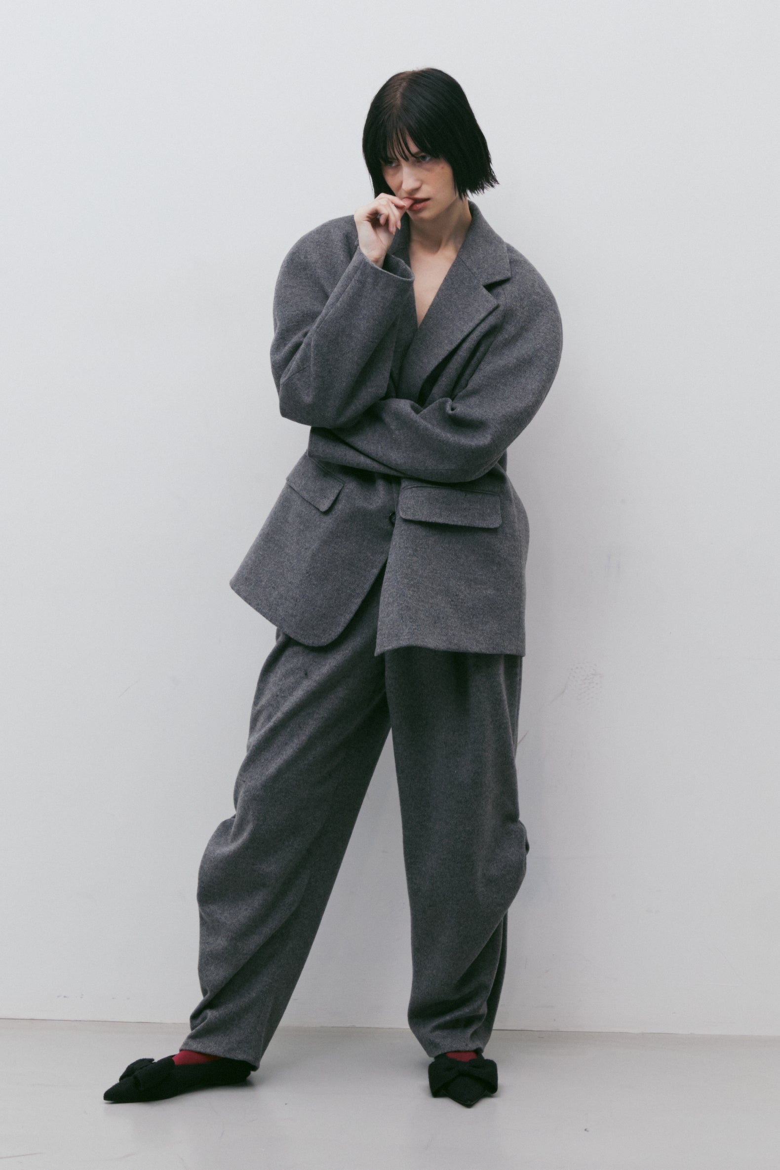 BLAZER RAGLAN OVERSIZE EN LAINE_GRIS