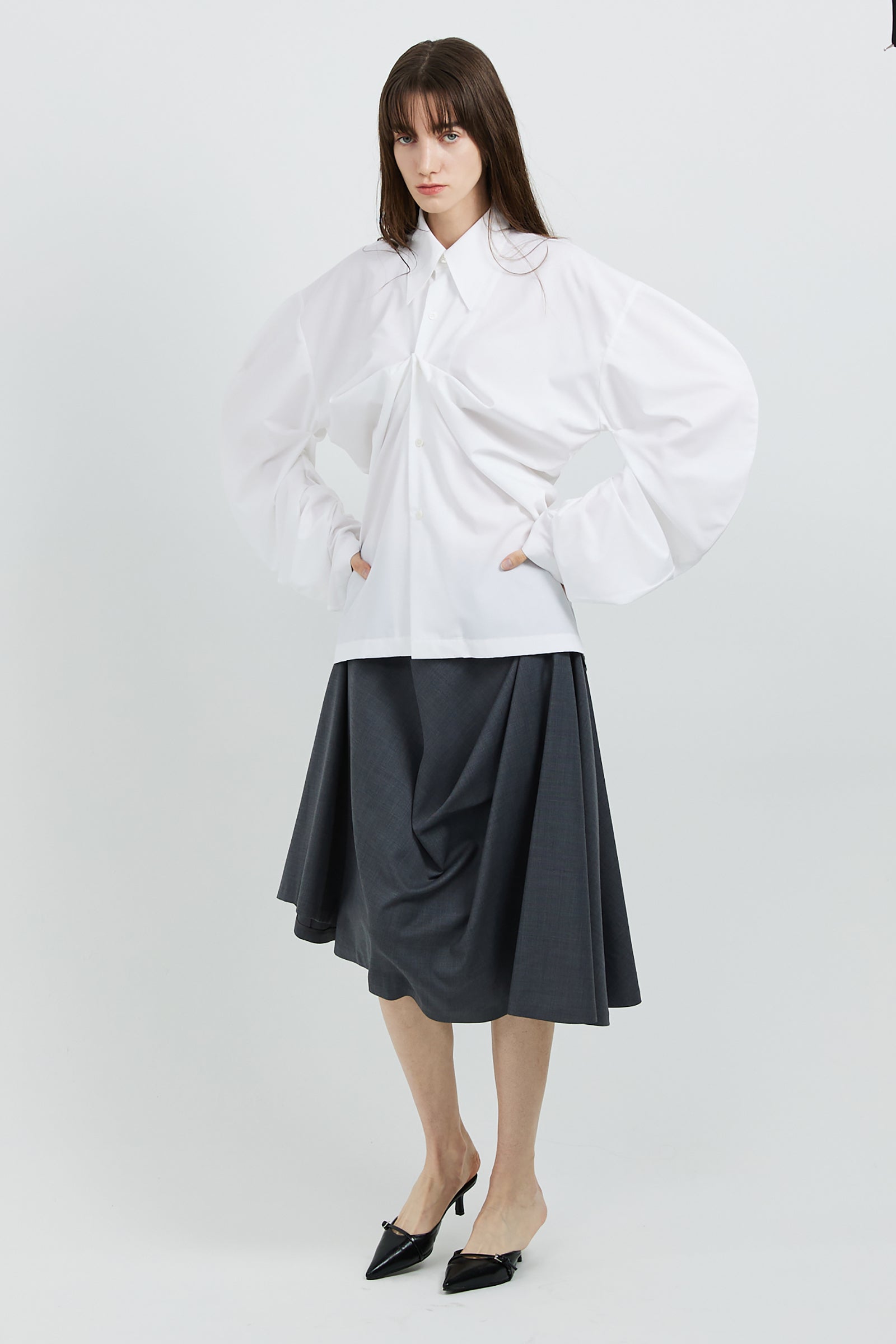 WHITE PULL UP SHIRT_WHITE