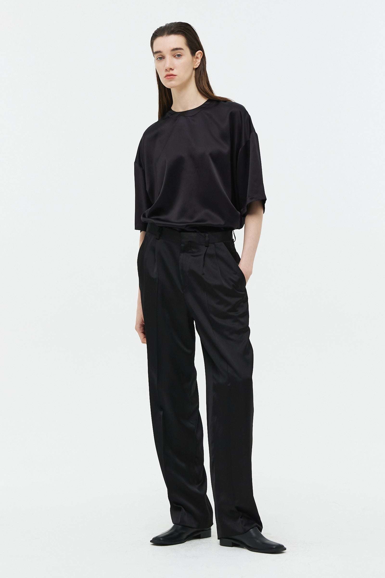 PANTALON SATINÉ_NOIR