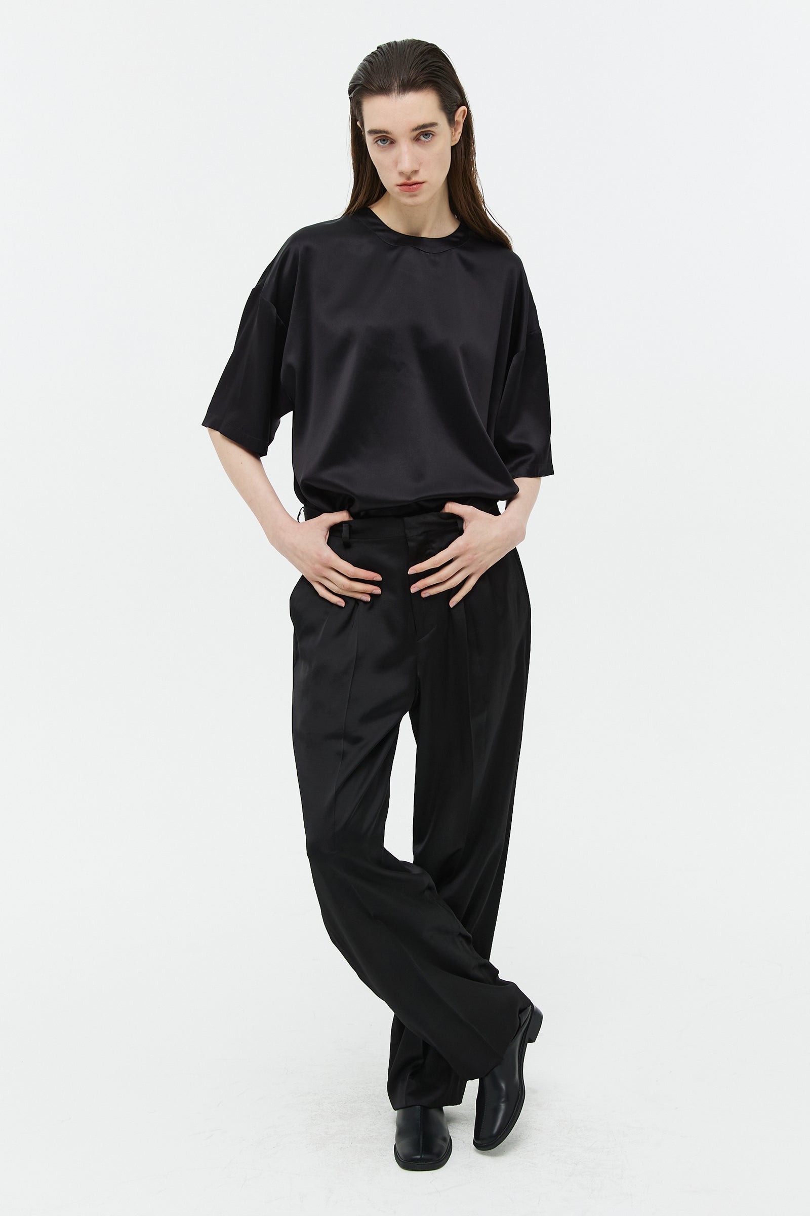 PANTALON SATINÉ_NOIR