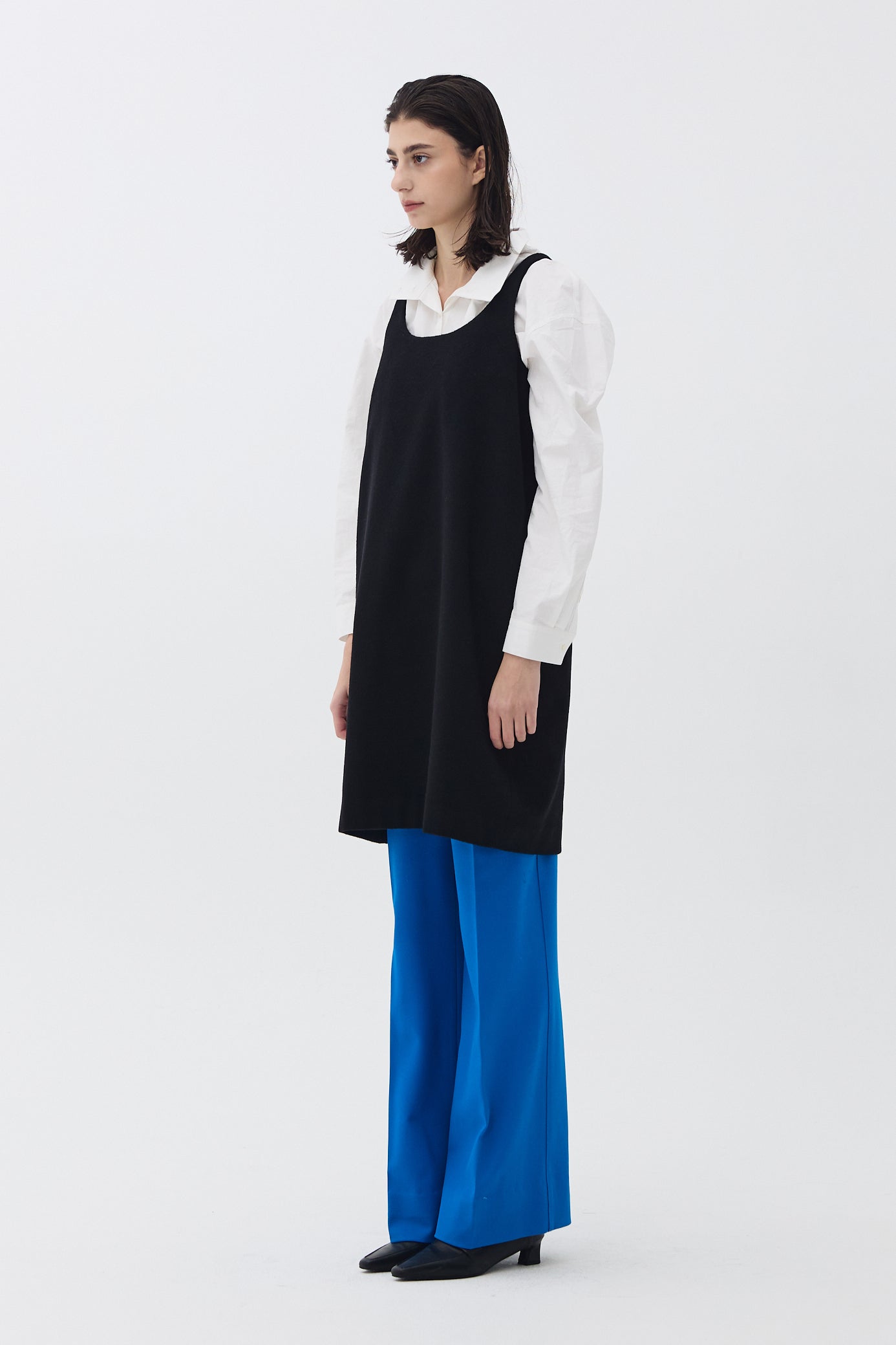 MINIMAL WOOL DRESS_BLACK