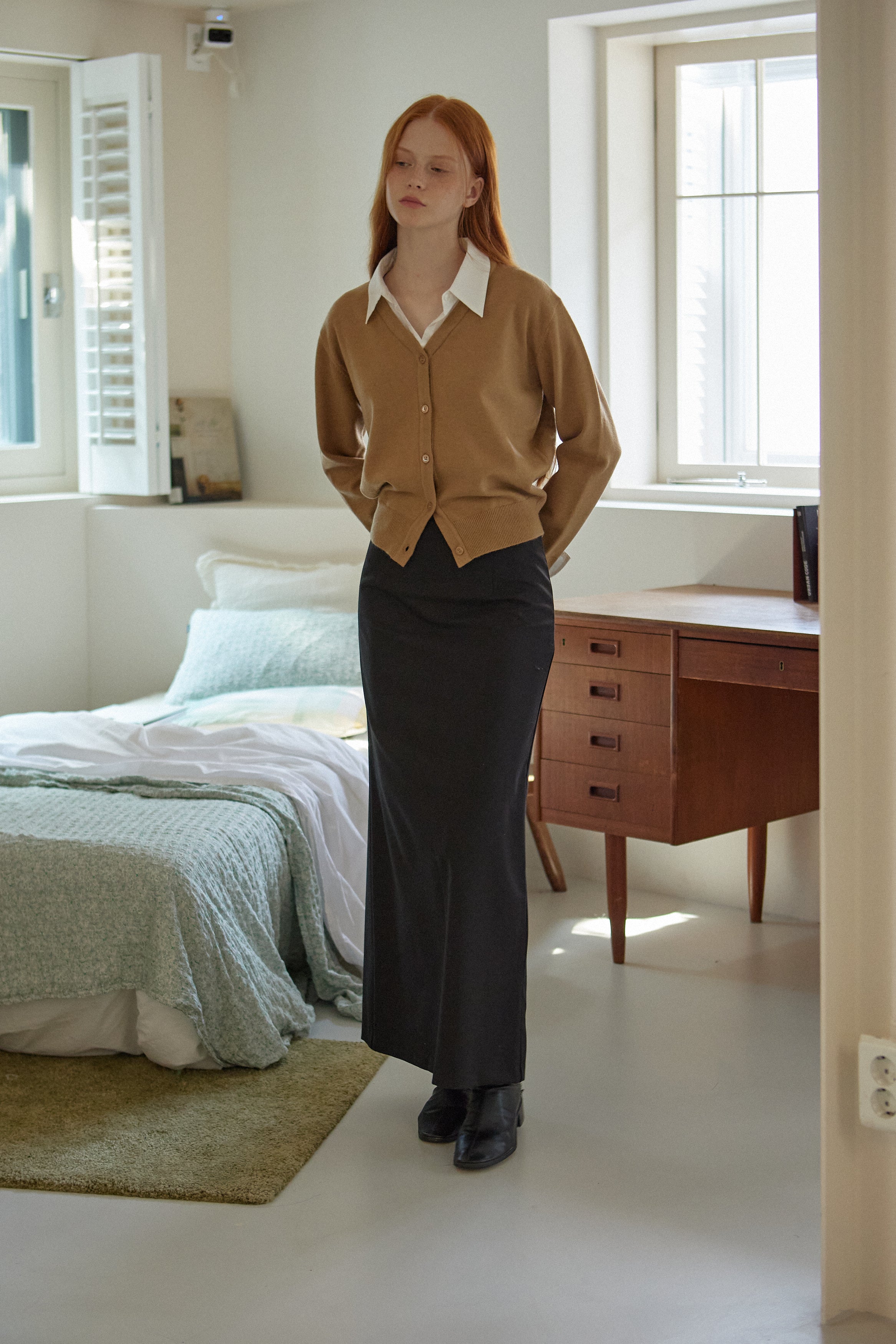 CARDIGAN COL CHEMISE_BEIGE