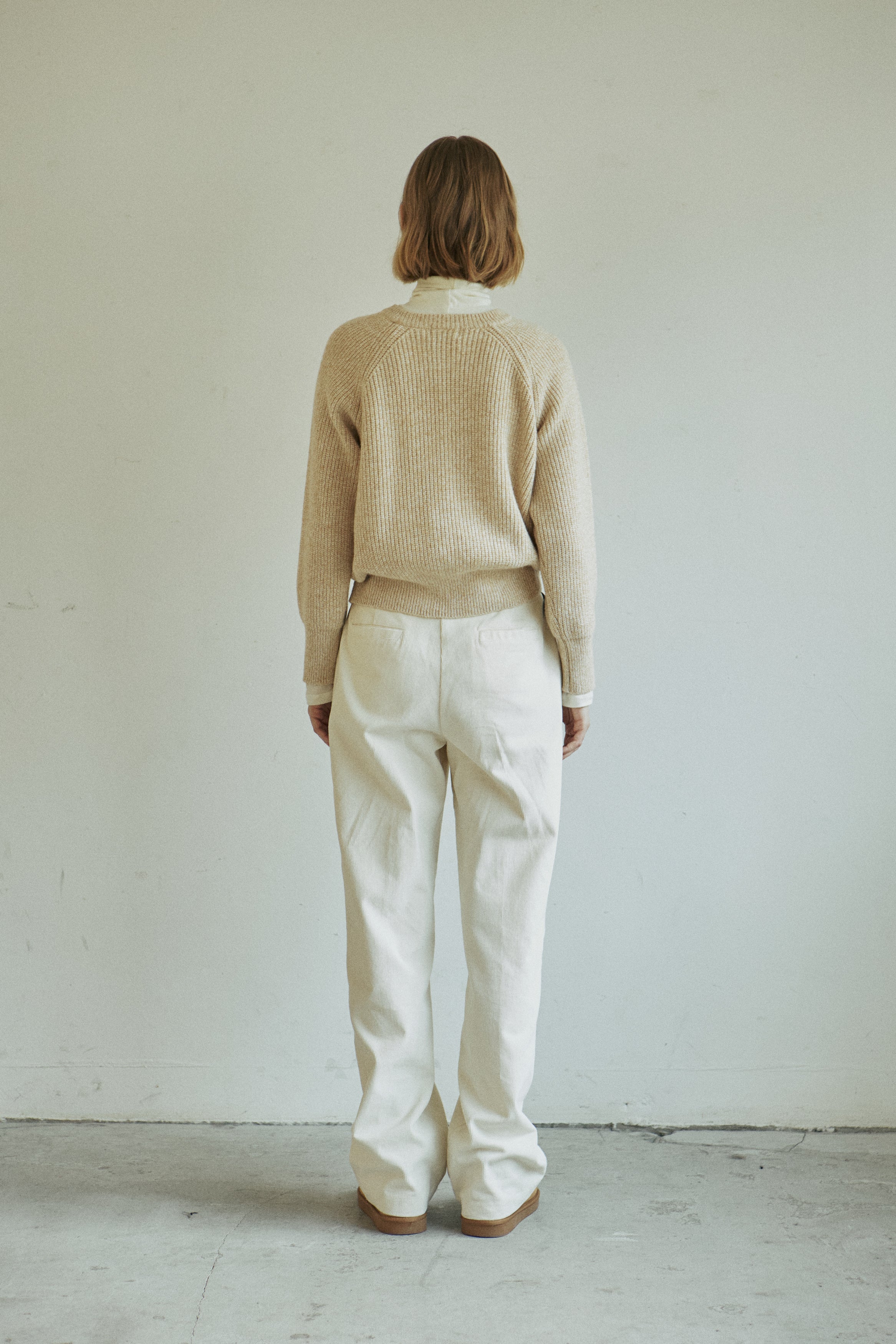 MIX WOOL KNIT_BEIGE