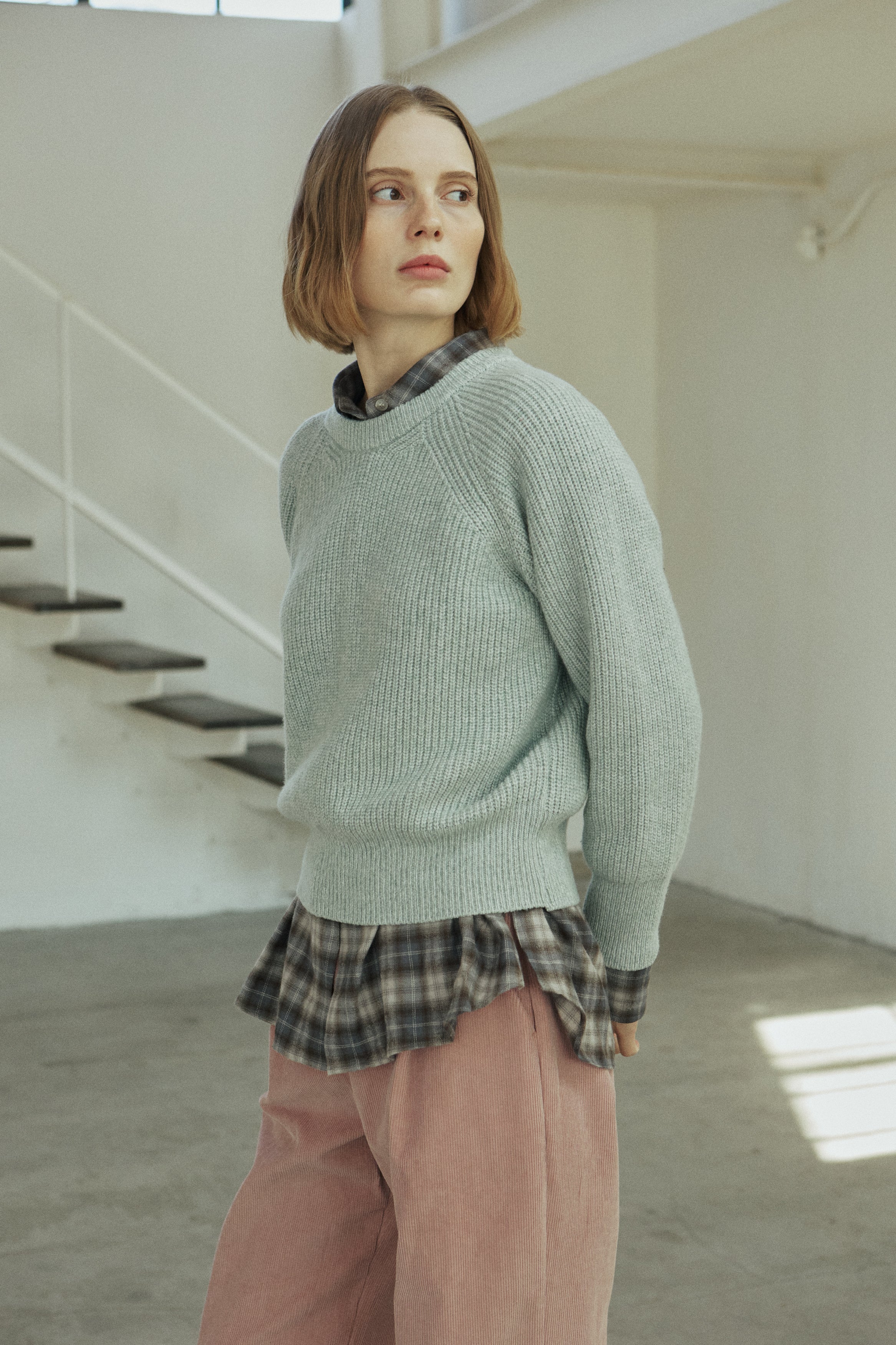 MIX WOOL KNIT_MINT