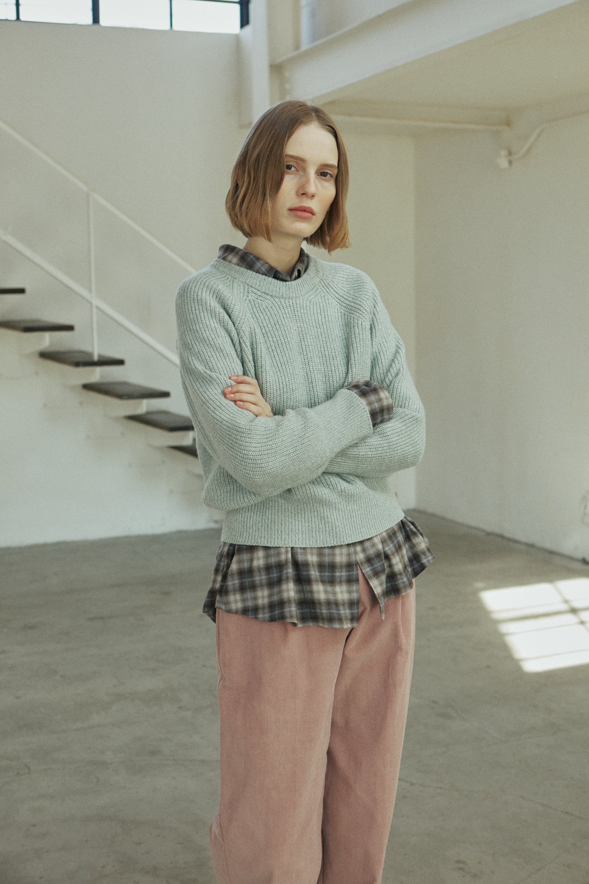 MIX WOOL KNIT_MINT