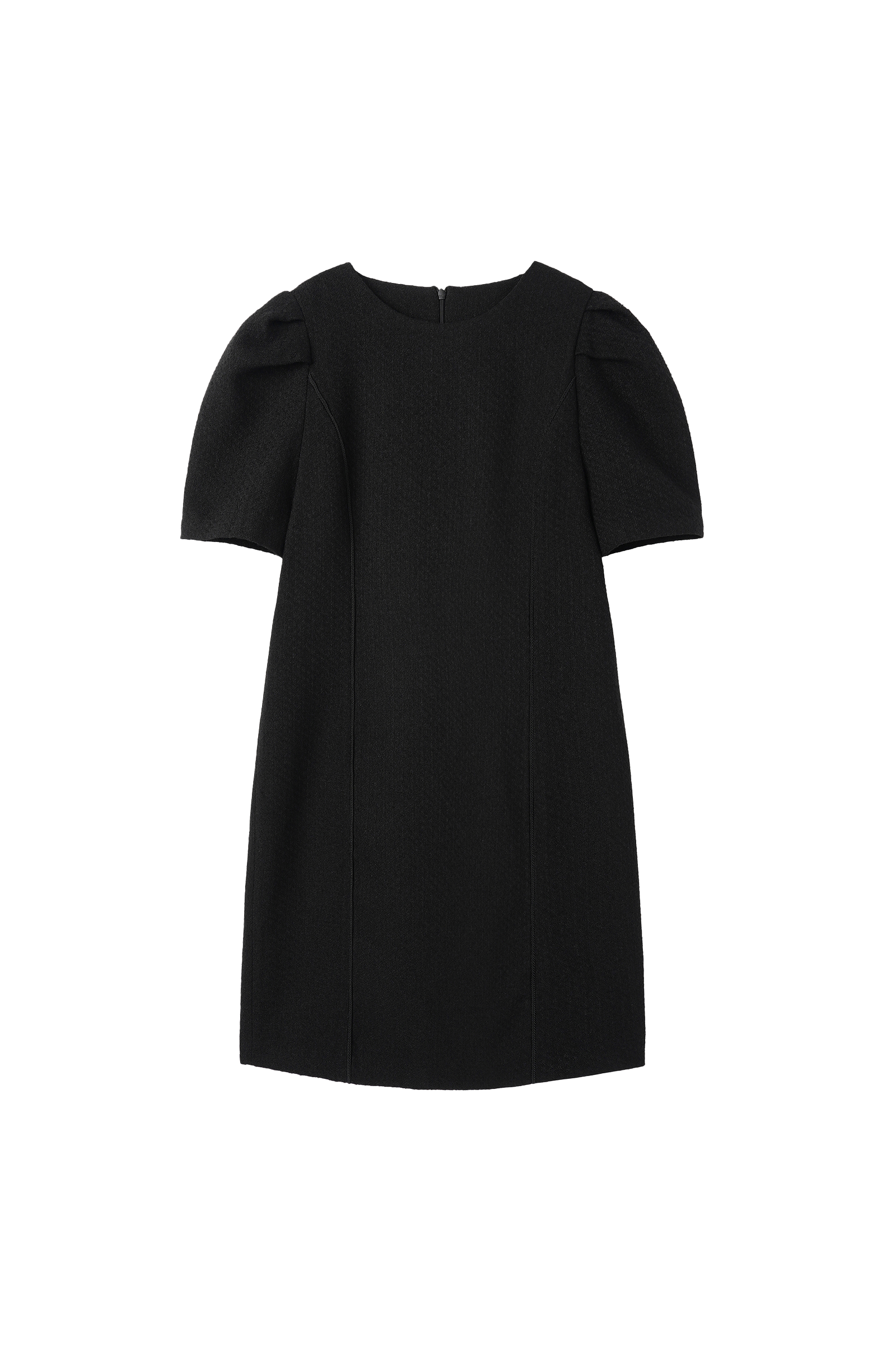 TWEED LINE DRESS_BLACK
