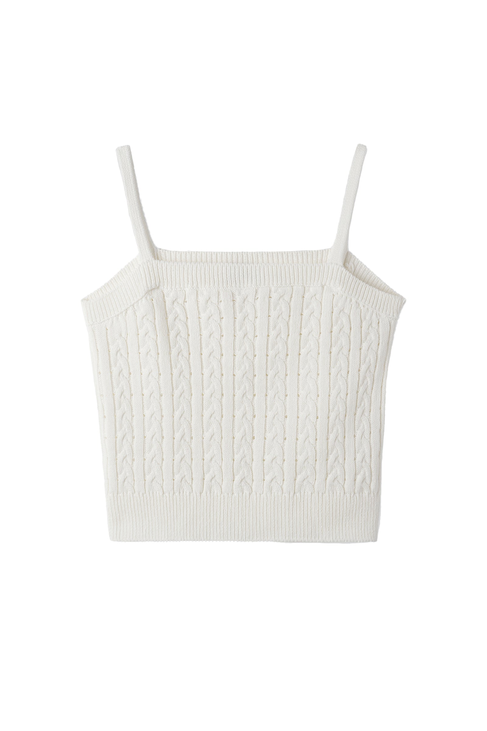LACE RIBBON SLEEVELESS_IVORY