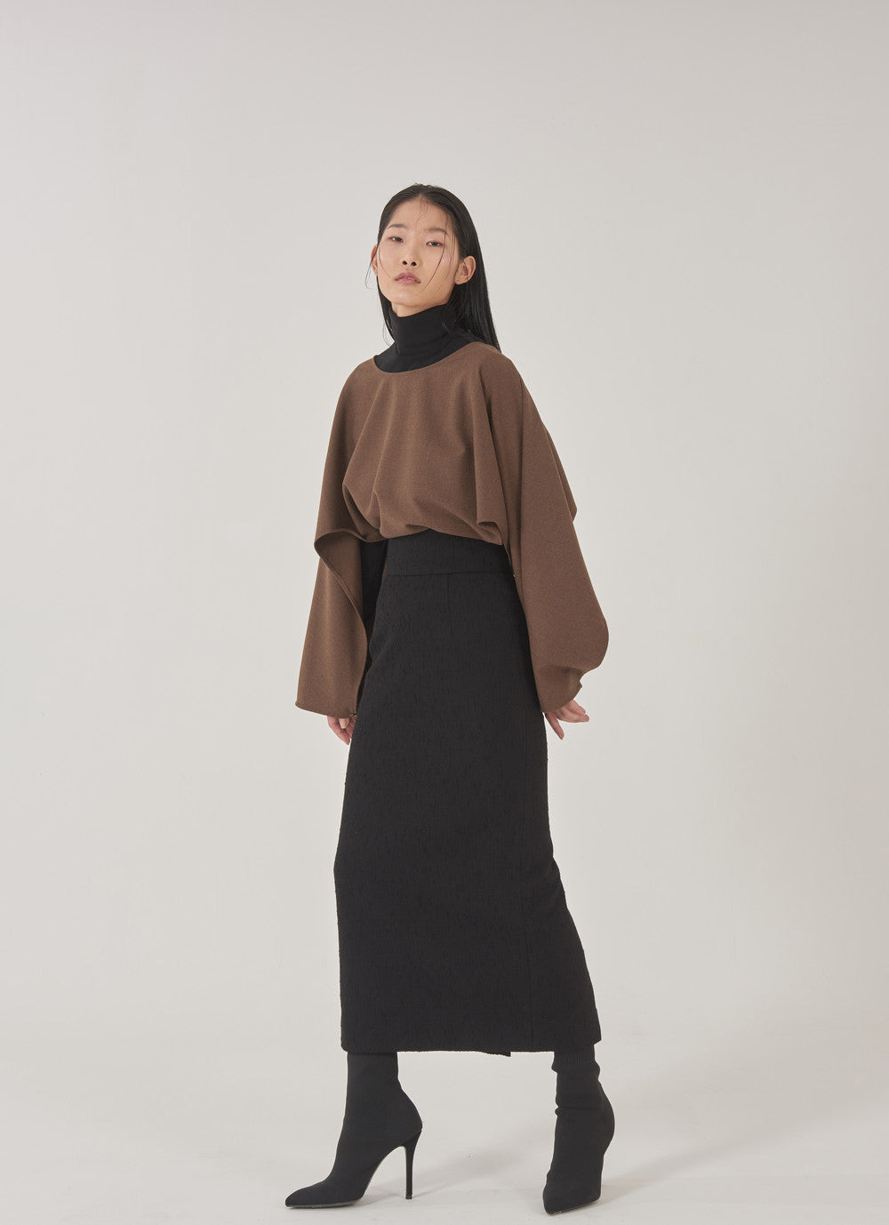 NATURAL BLACK SKIRT_NOIR