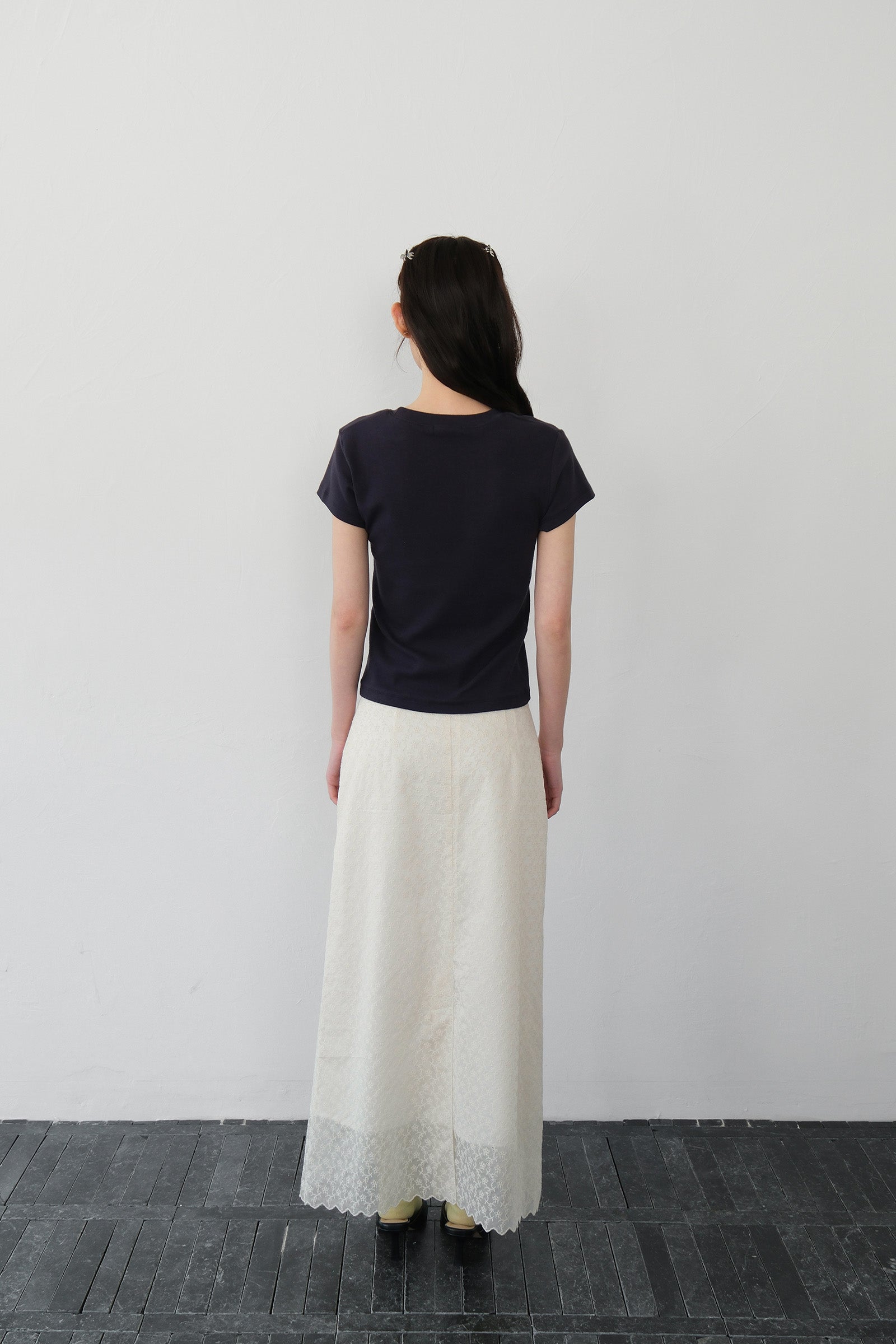 MOUI T-SHIRT EN COTON_BLEU MARINE
