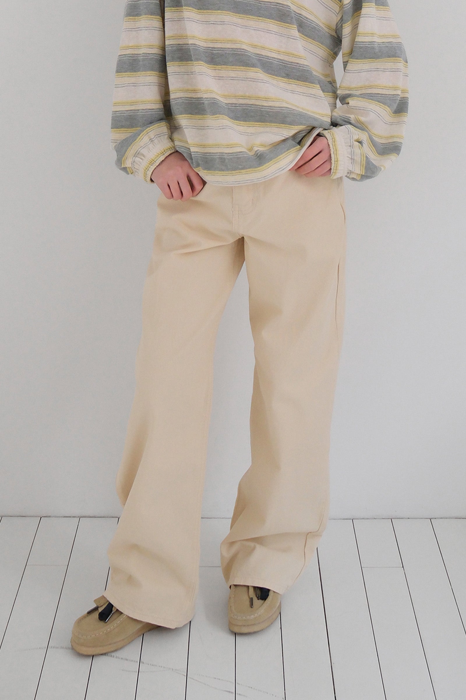 MOUI STRAIGHT COTTON PANTS_BUTTER