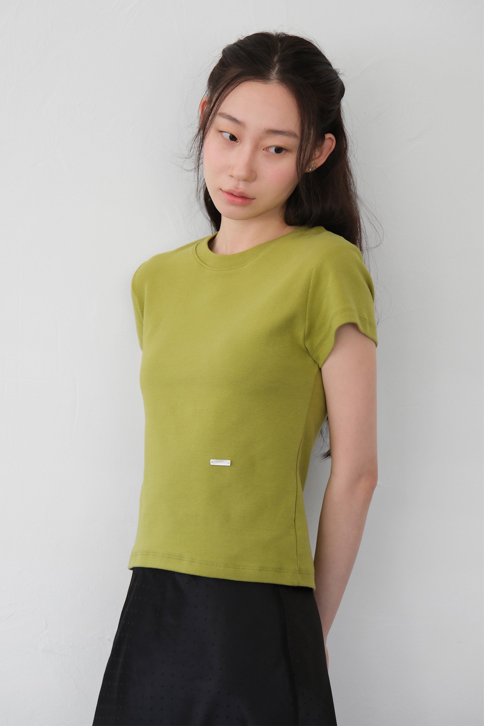 MOUI EASY COTTON T-SHIRT_OLIVE