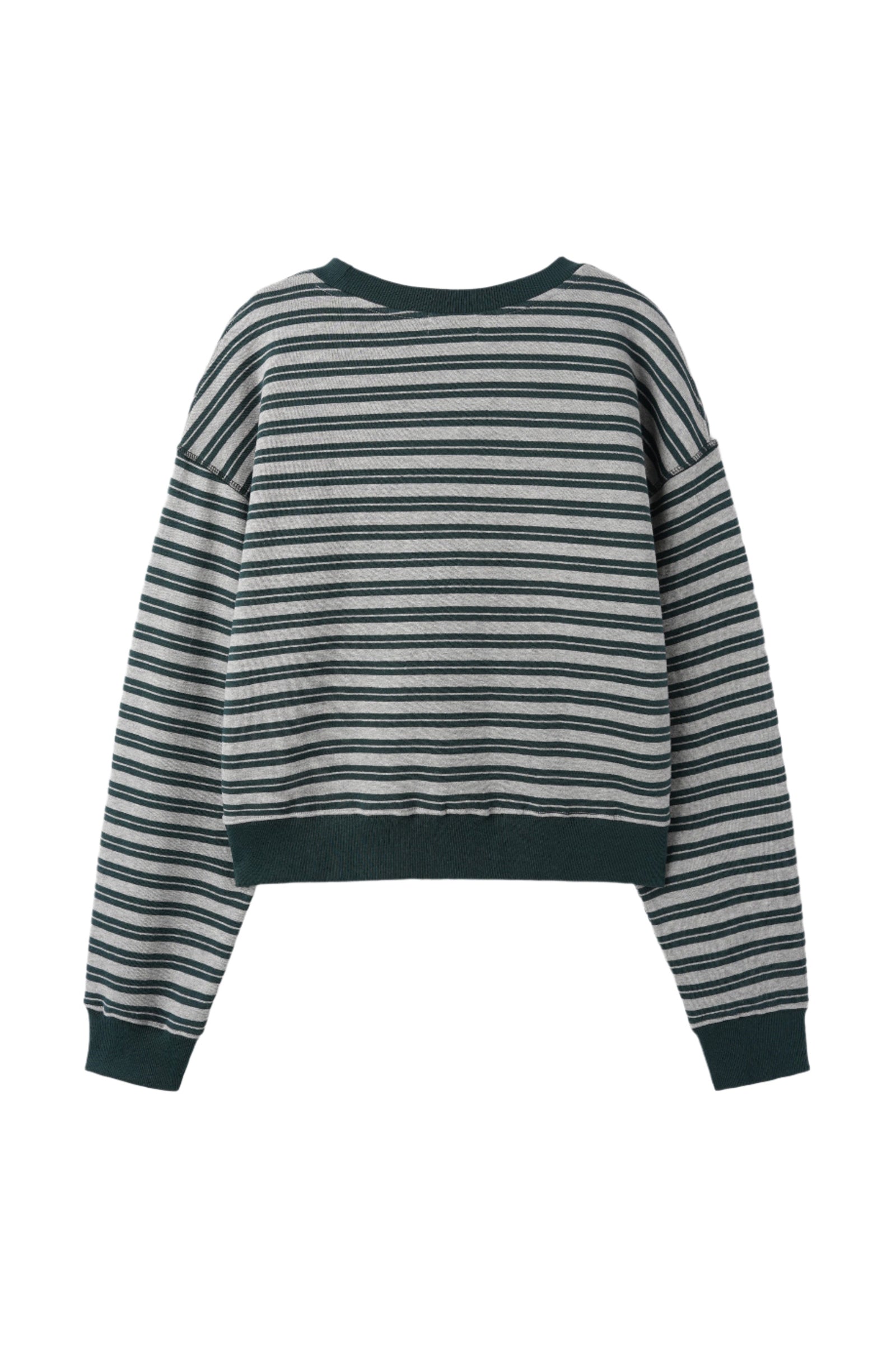 STRIPE LOGO SWEATSHIRT_GRAY